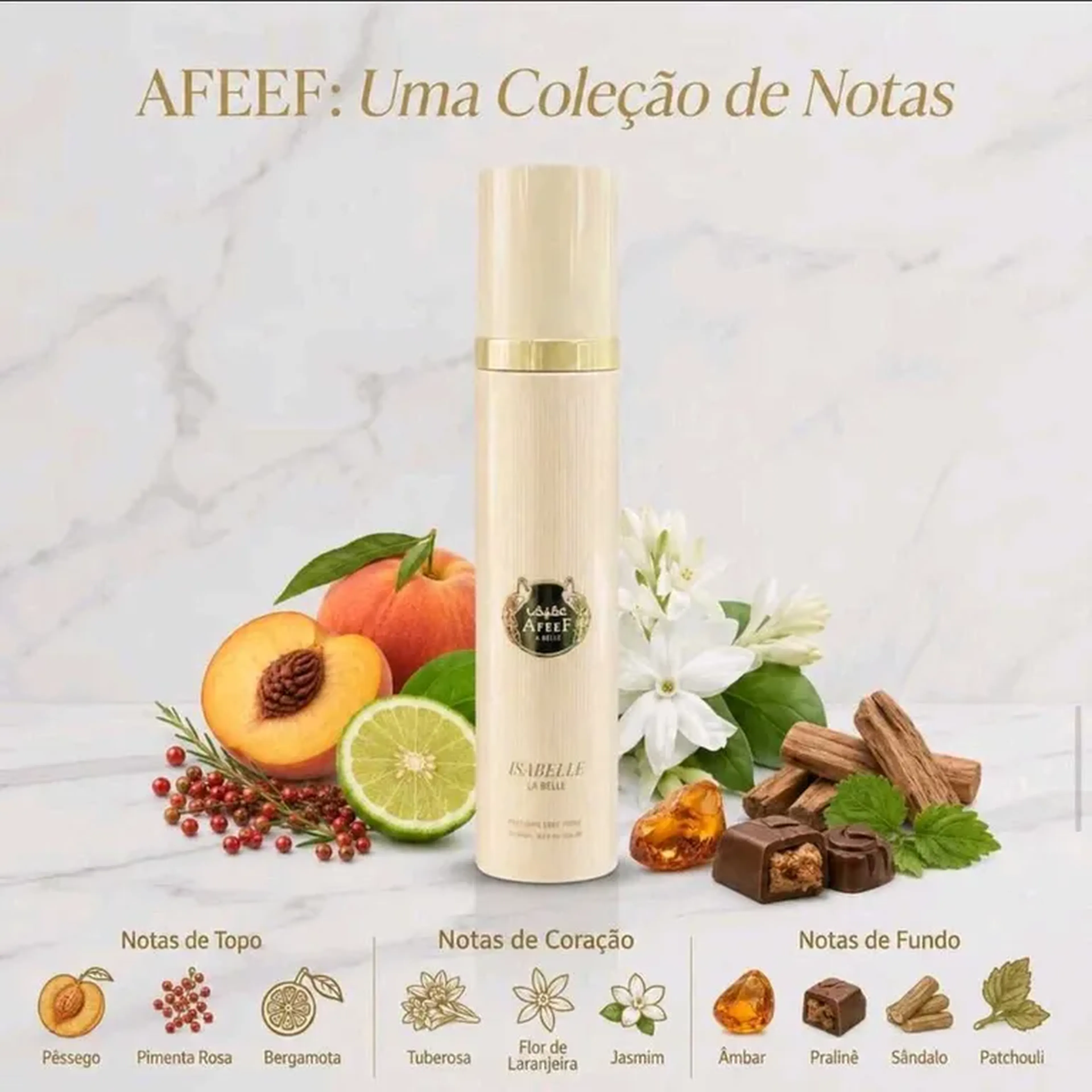 BODY SPLASH ÁRABE ISABELLE LA BELLE - AFEEF 300ML imagem