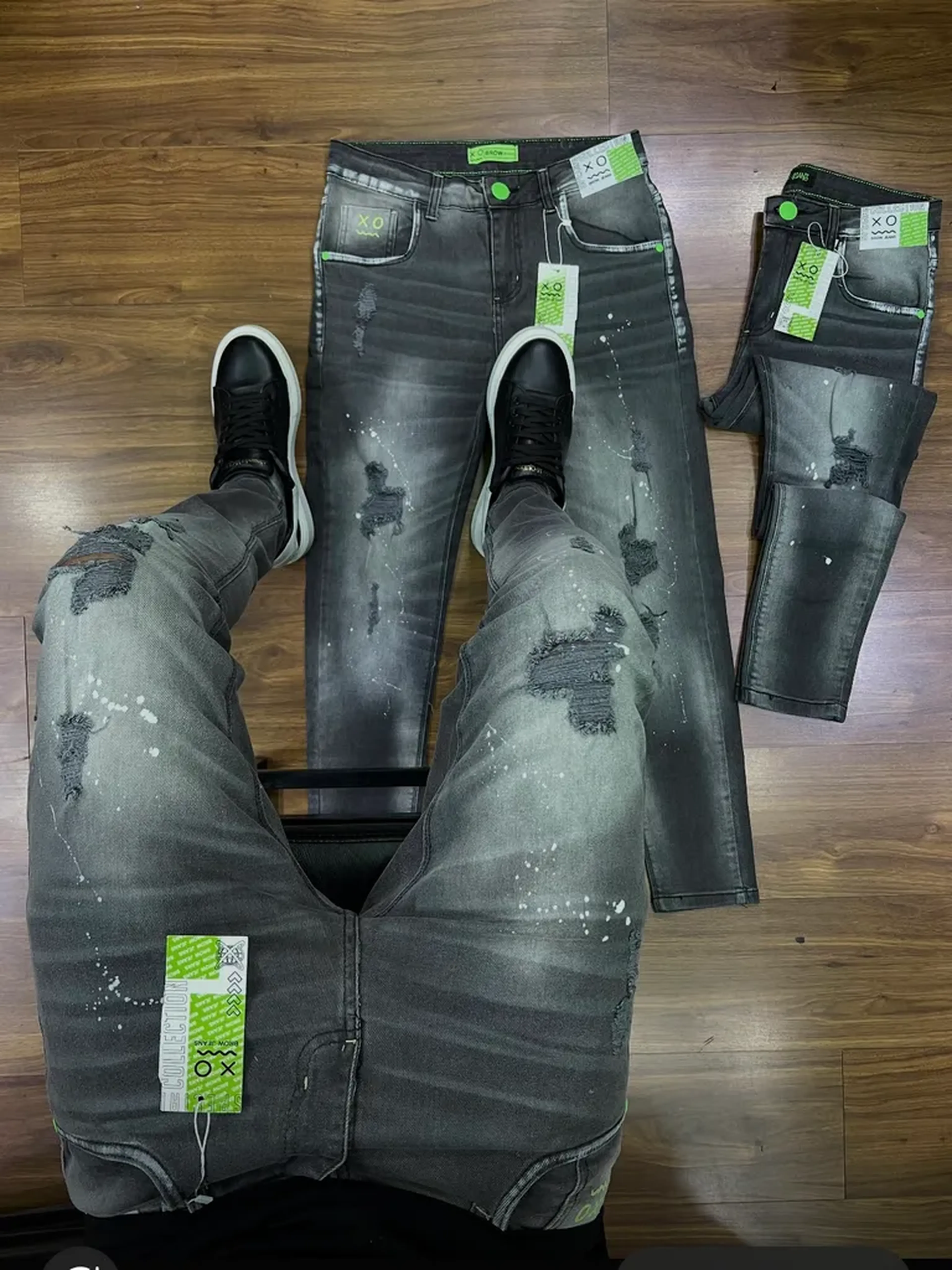 Cakca Jogador brow Jeans imagem