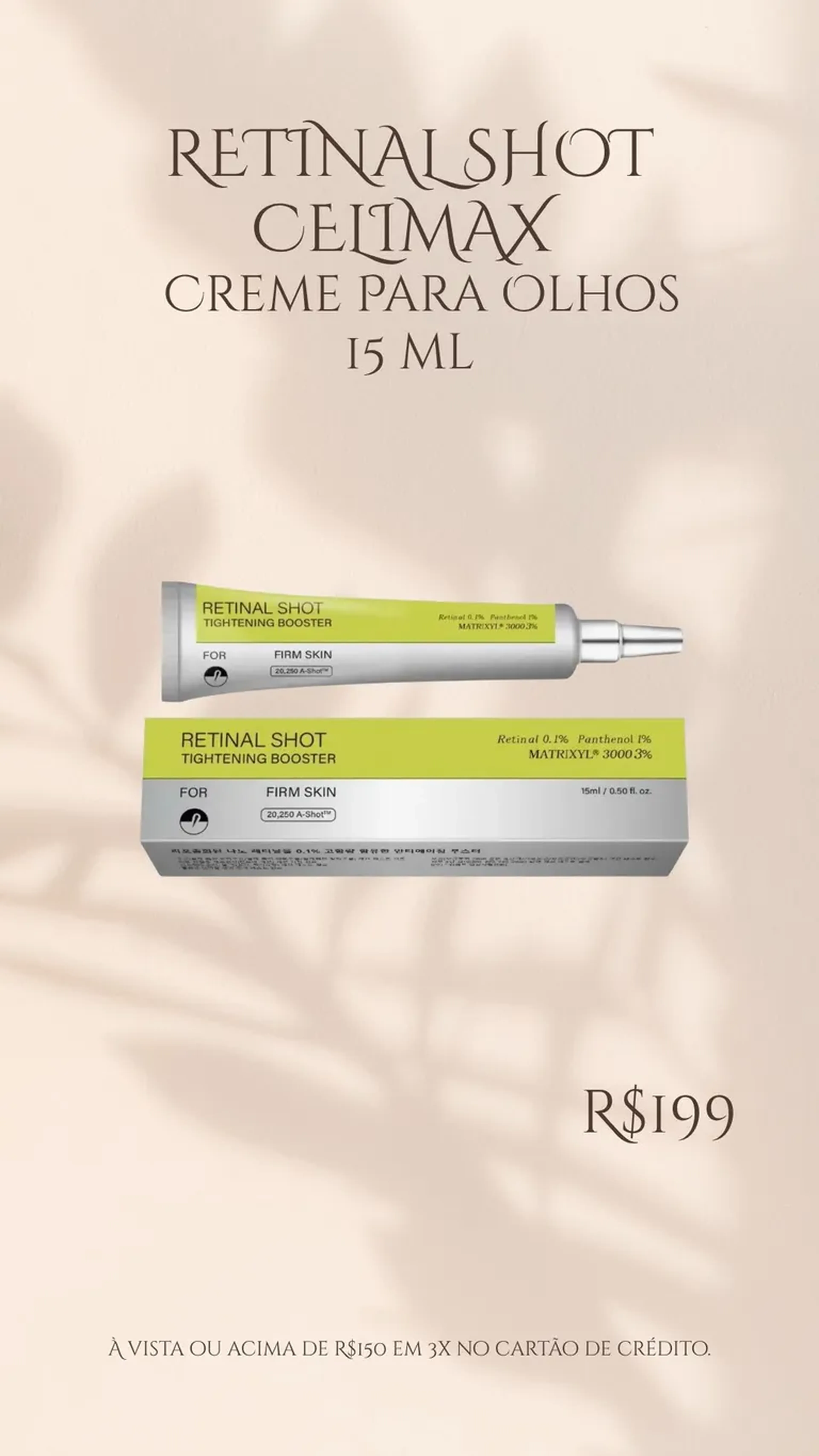 Retinal Shot Creme para Olhos imagem
