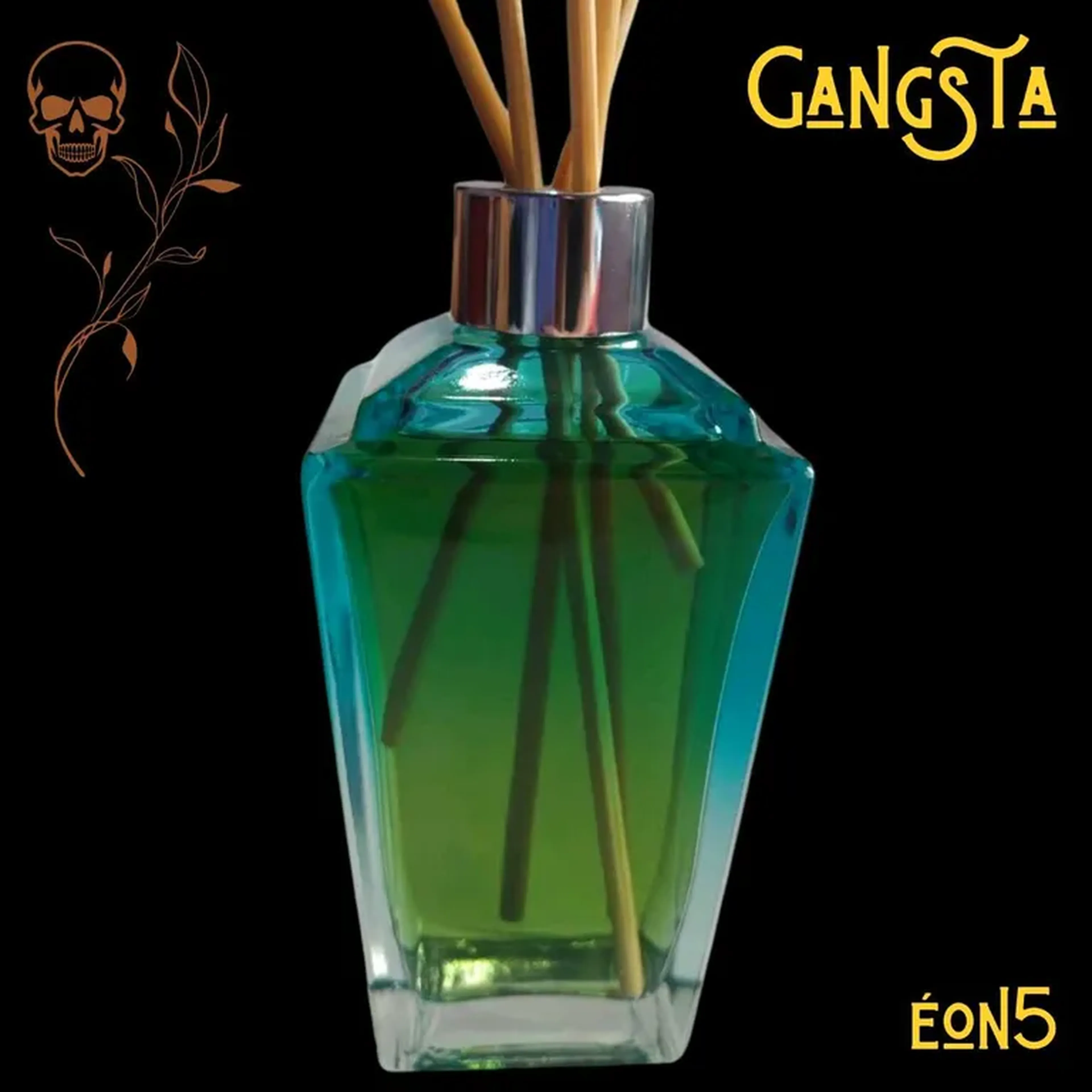 Difusor de Aromas 250ml vidro azul turquesa imagem