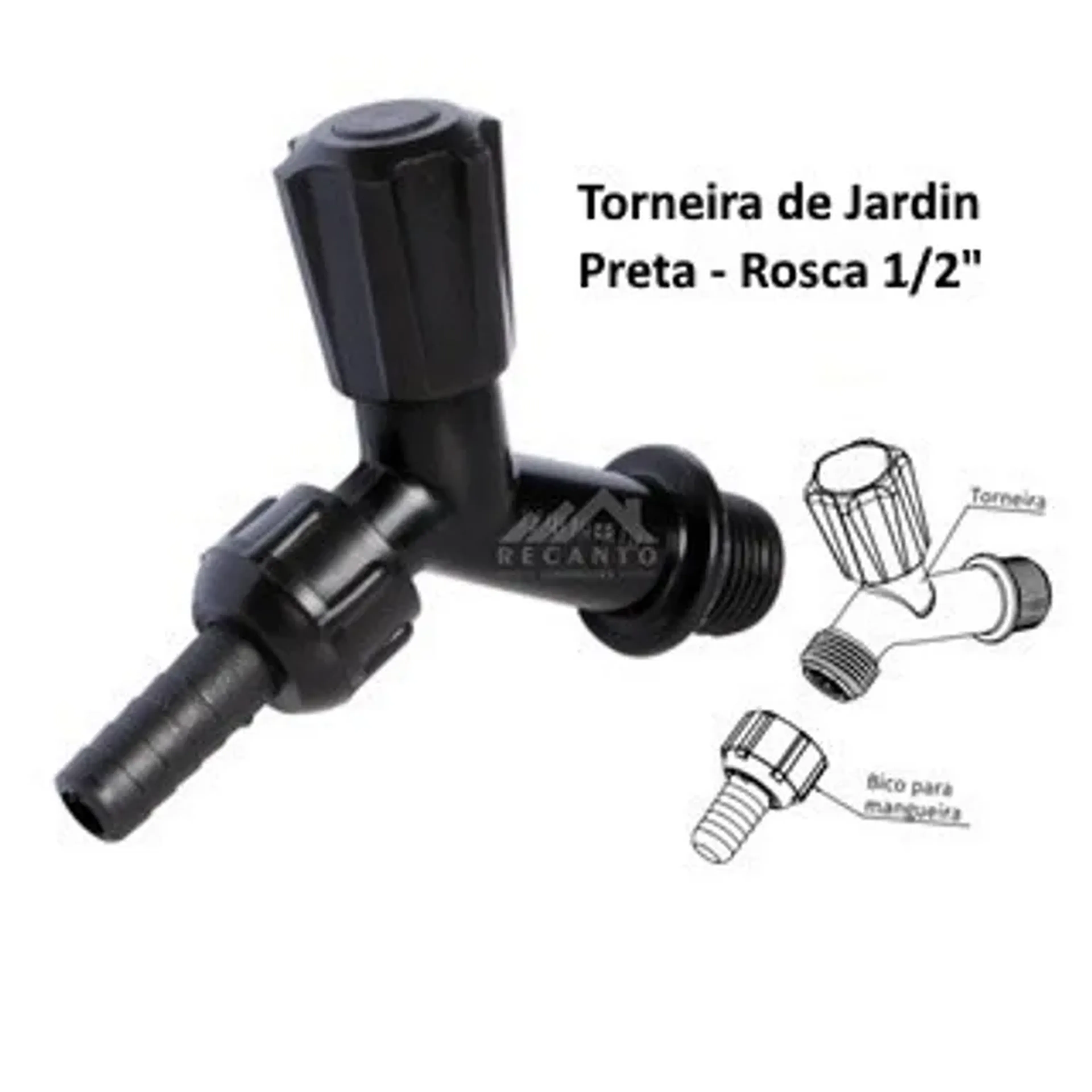 Torneira Preta para Jardim imagem