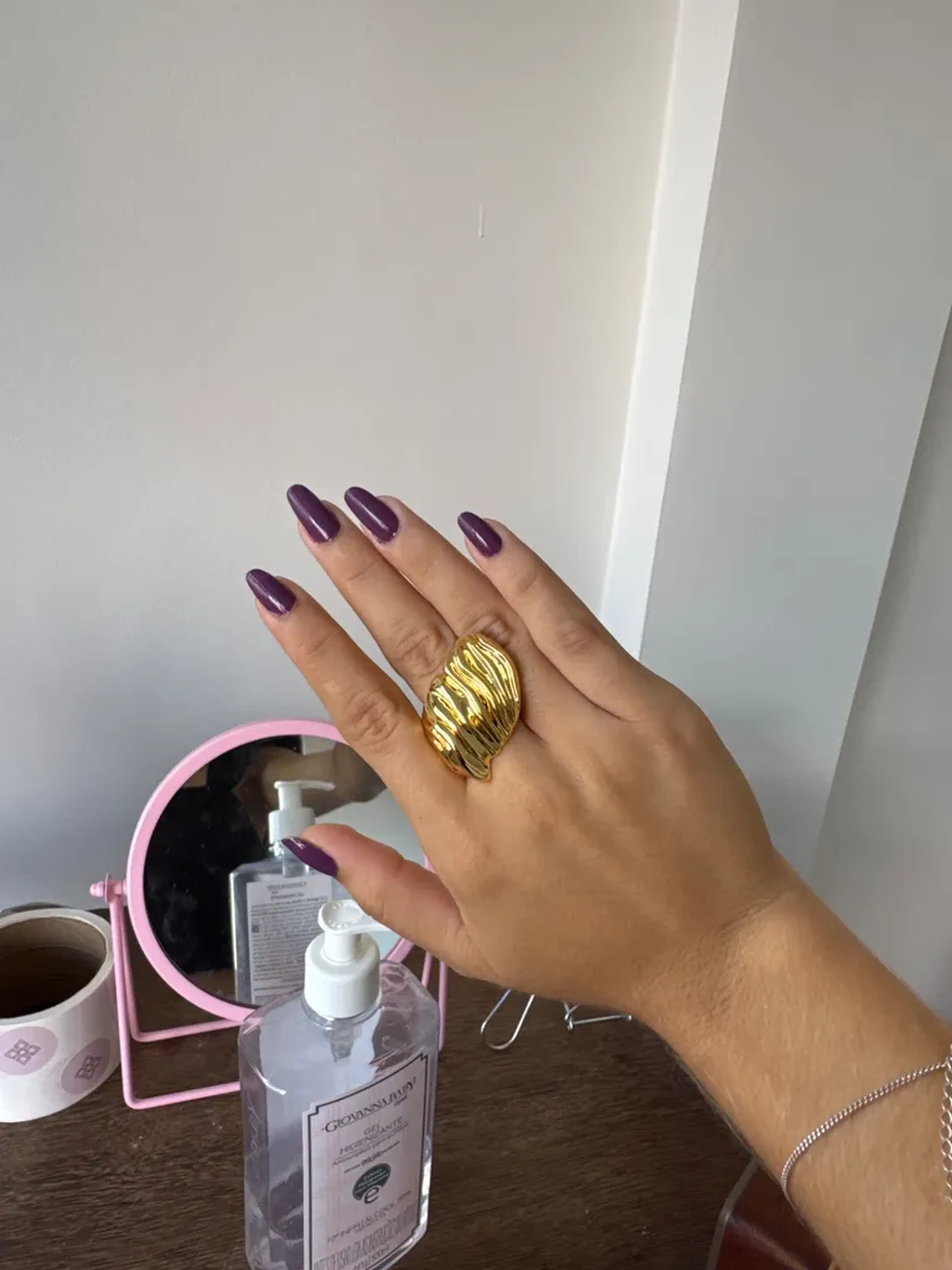 Anel Entusiasmo Dourado BP imagem