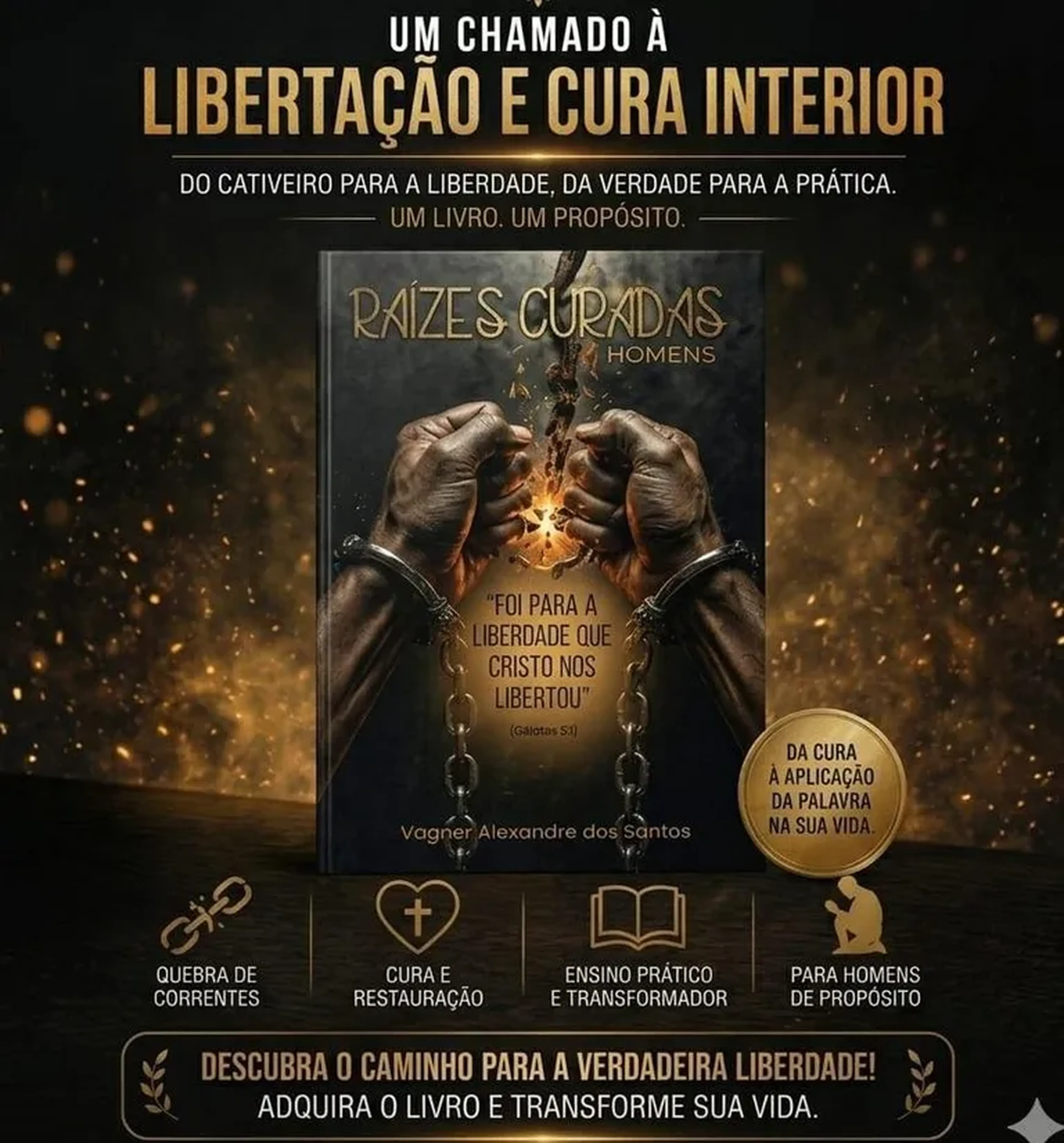 LIVRO RAÍZES CURADAS HOMENS imagem