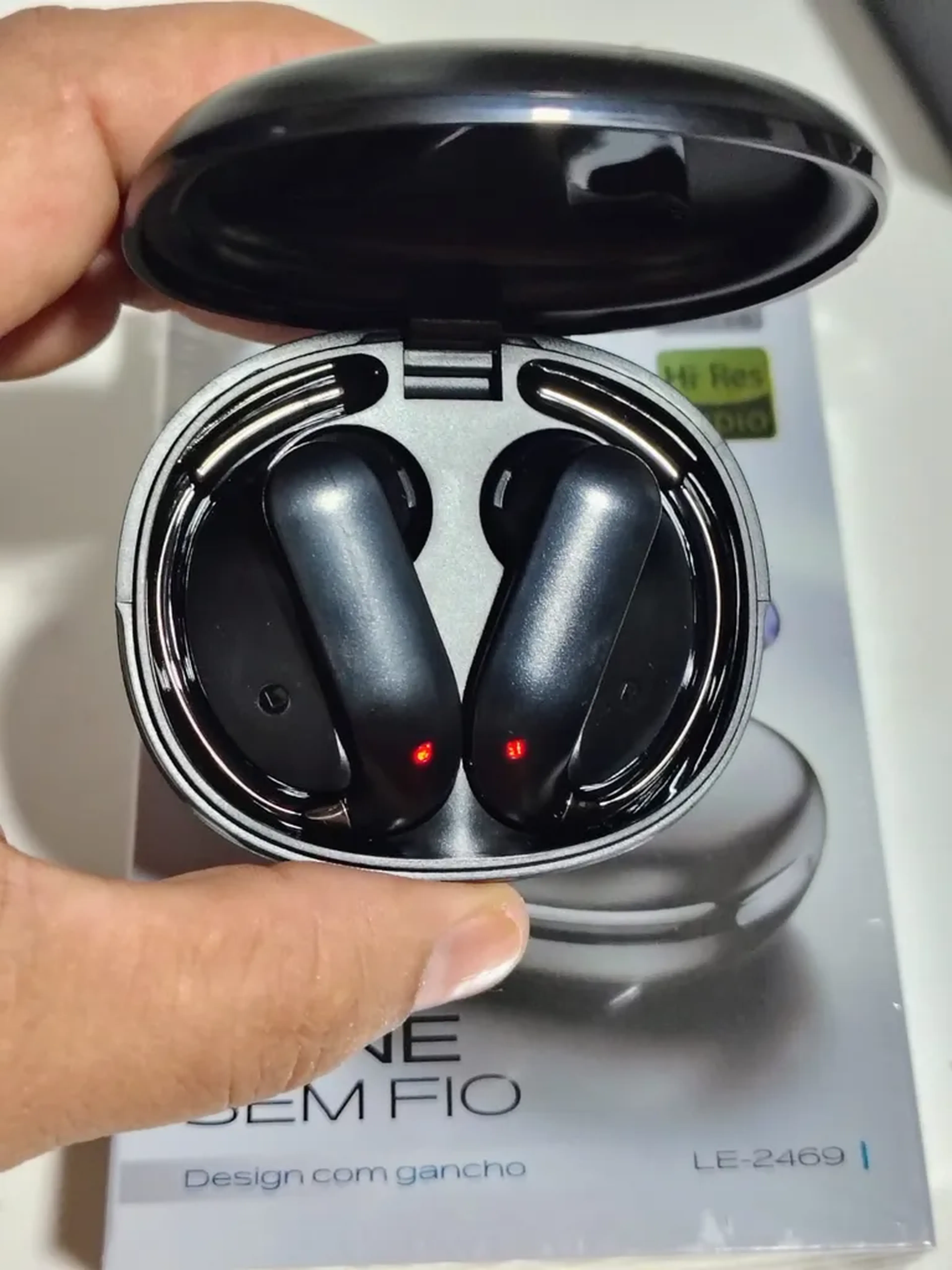 Fone De Ouvido Esportivo Bluetooth Com Gancho E Case imagem
