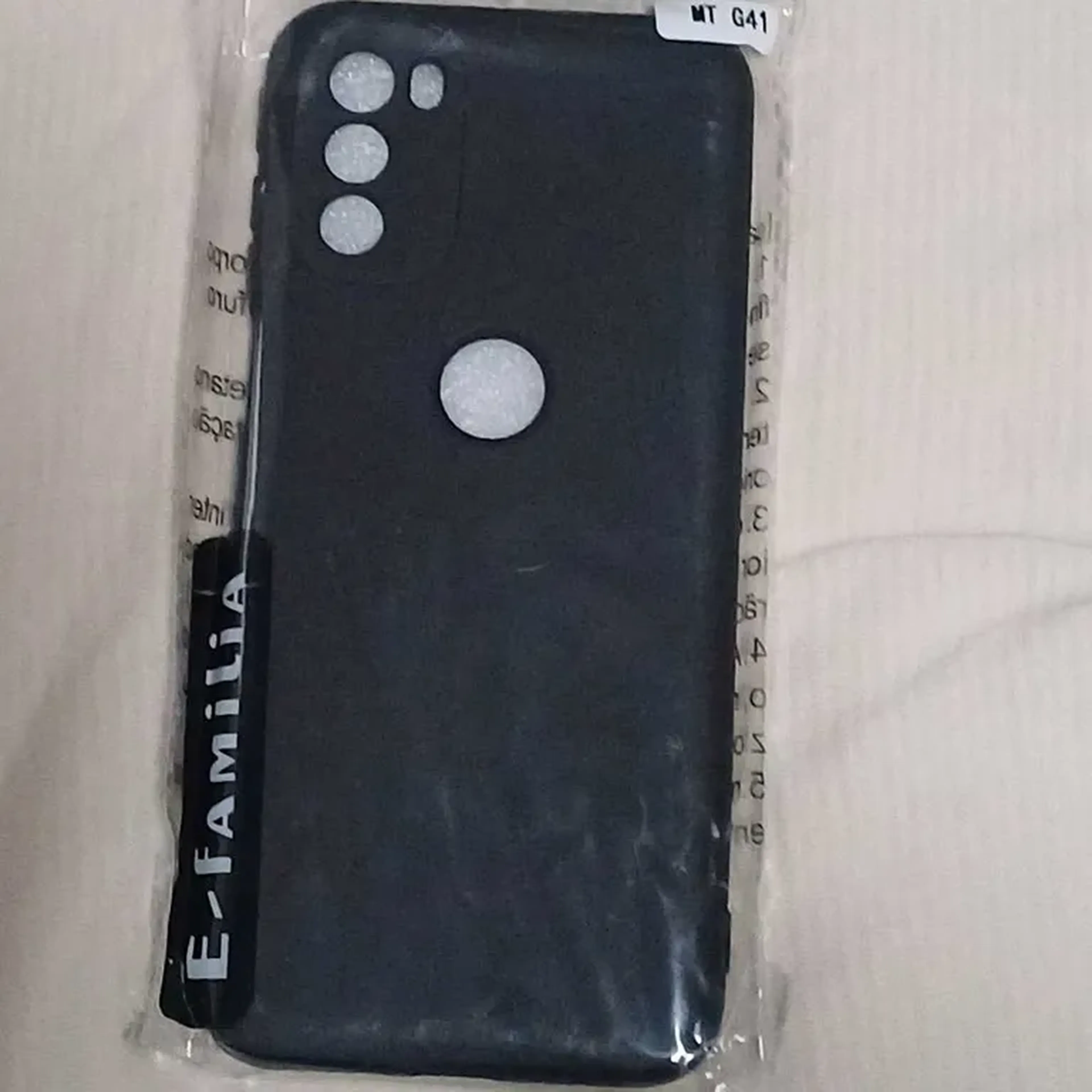 Capinha Moto G41, Cilicone Aveludada imagem
