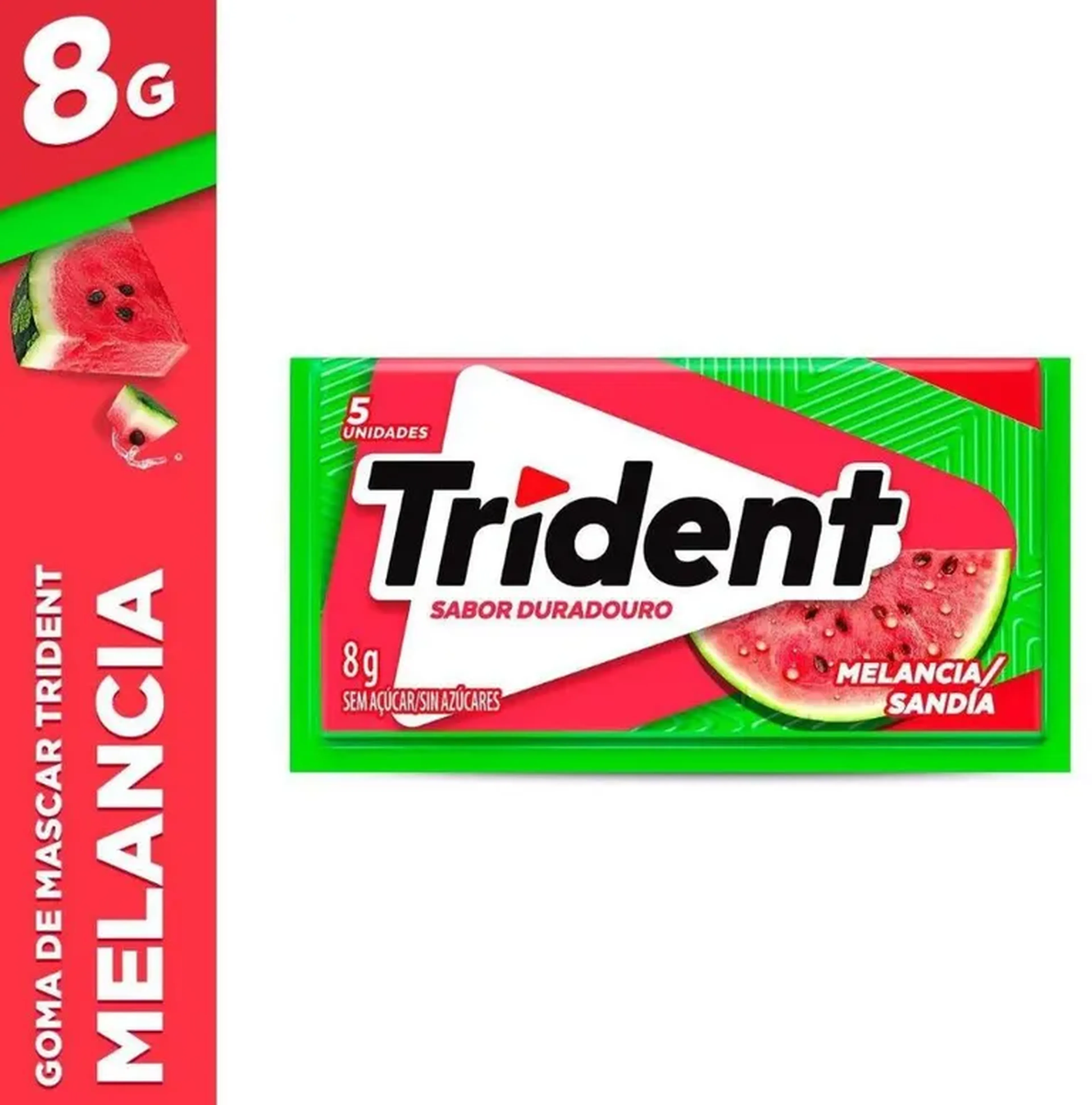 CHICLE TRIDENT MELANCIA 8G imagem