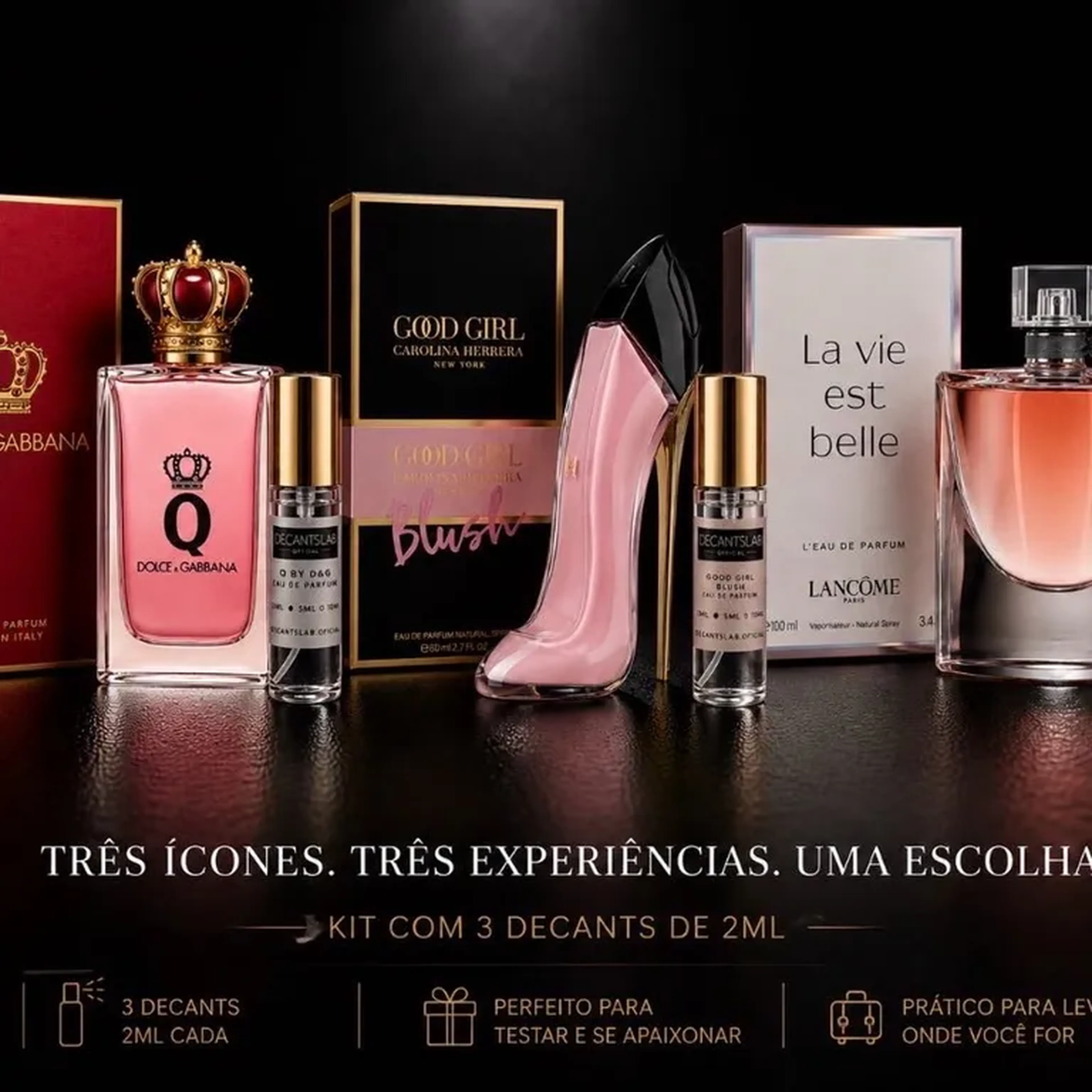 kit Feminino Premium - Kit 3 decants 2mL cada imagem