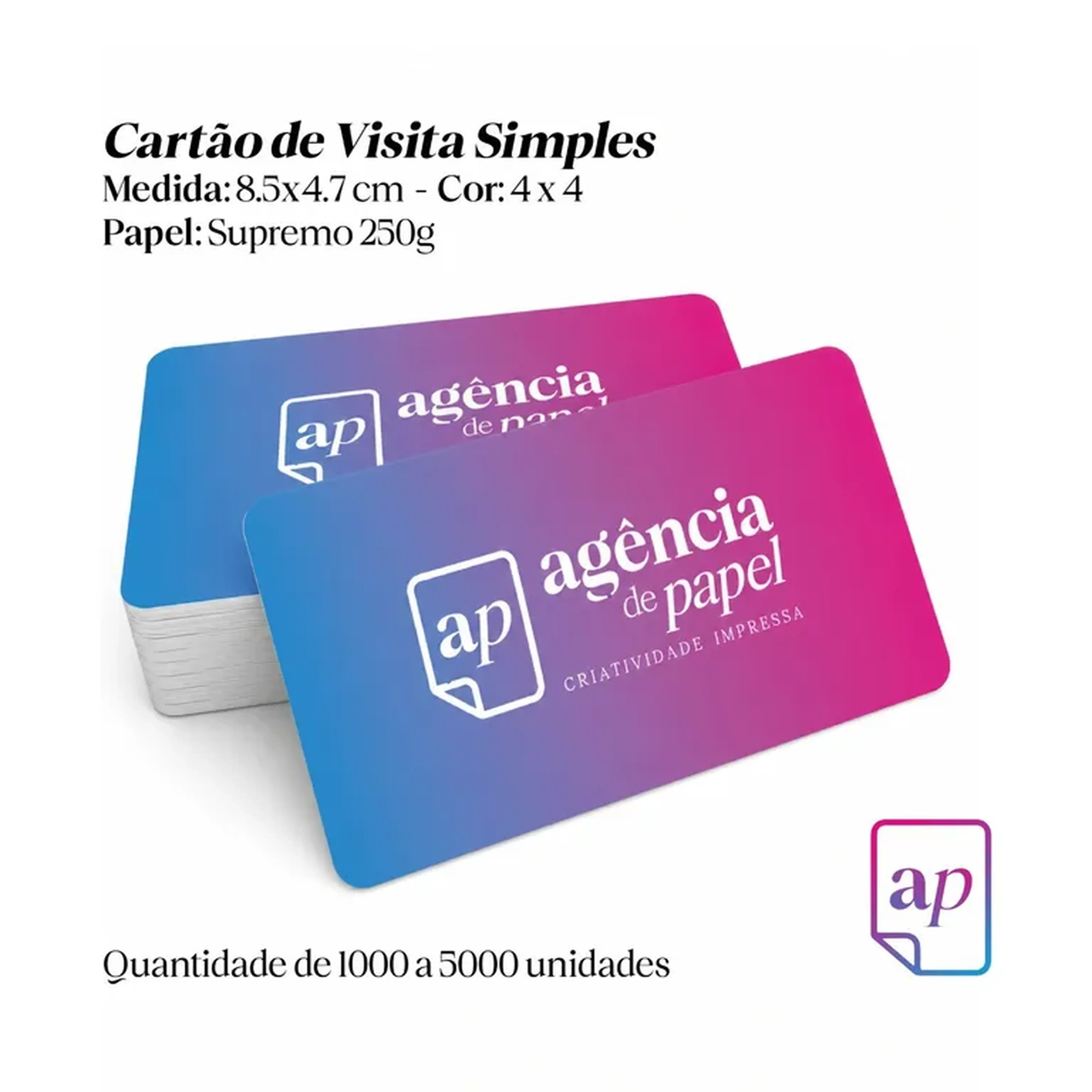Cartão de Visita Simples imagem