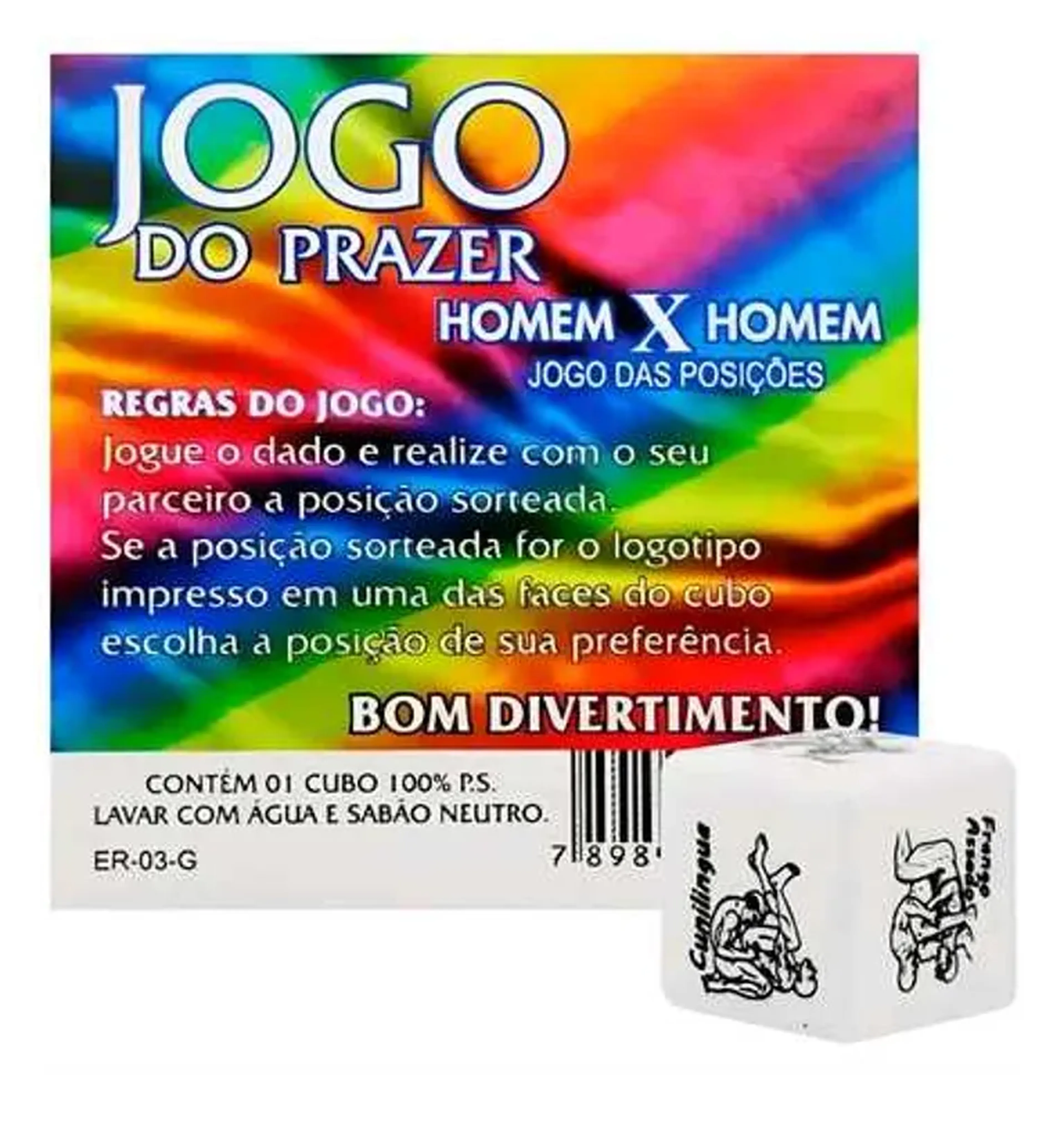 Dado jogo do prazer homem x homem imagem