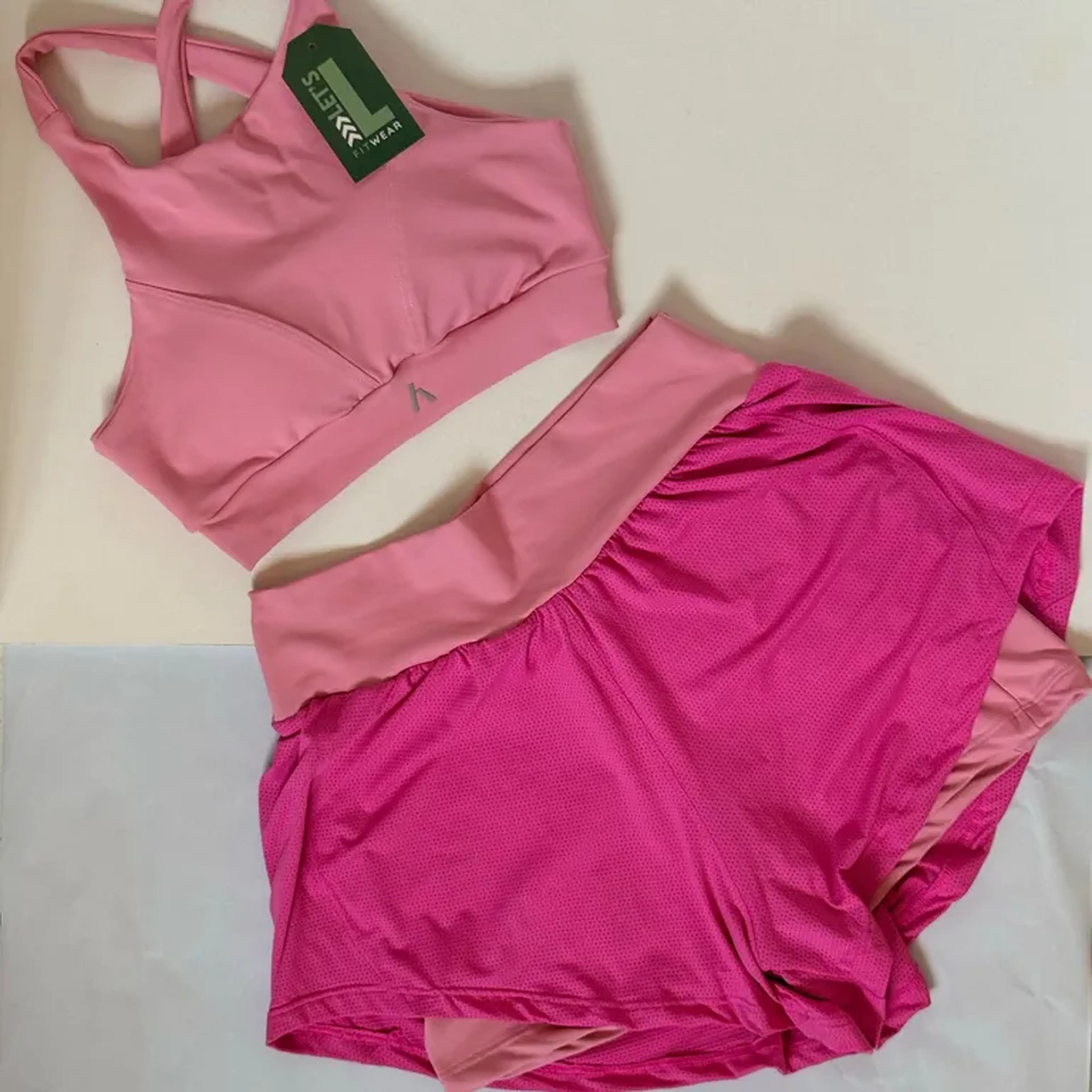 Conj Short Tainá - Rosa imagem