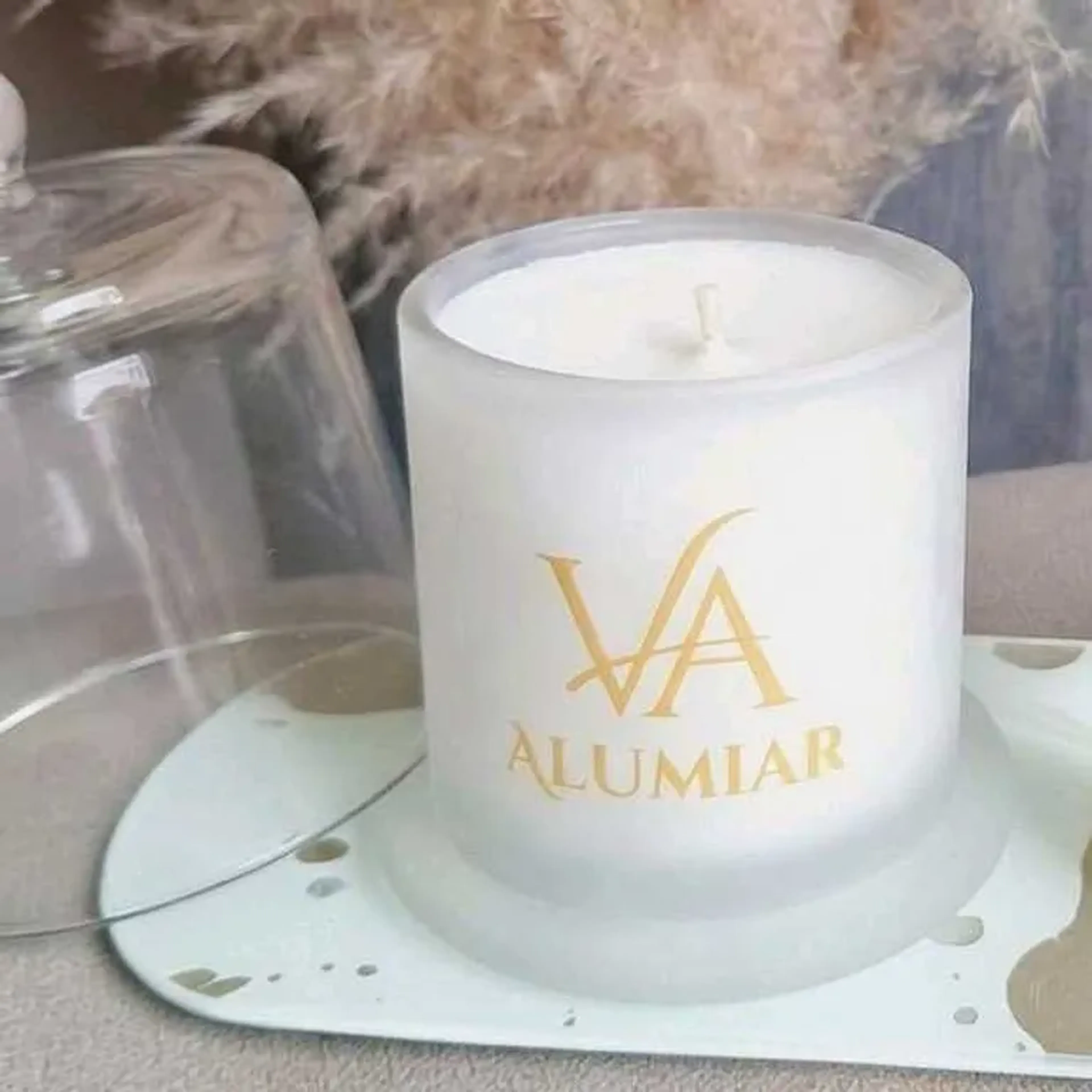 Vela Aromática 220g Castiçal imagem