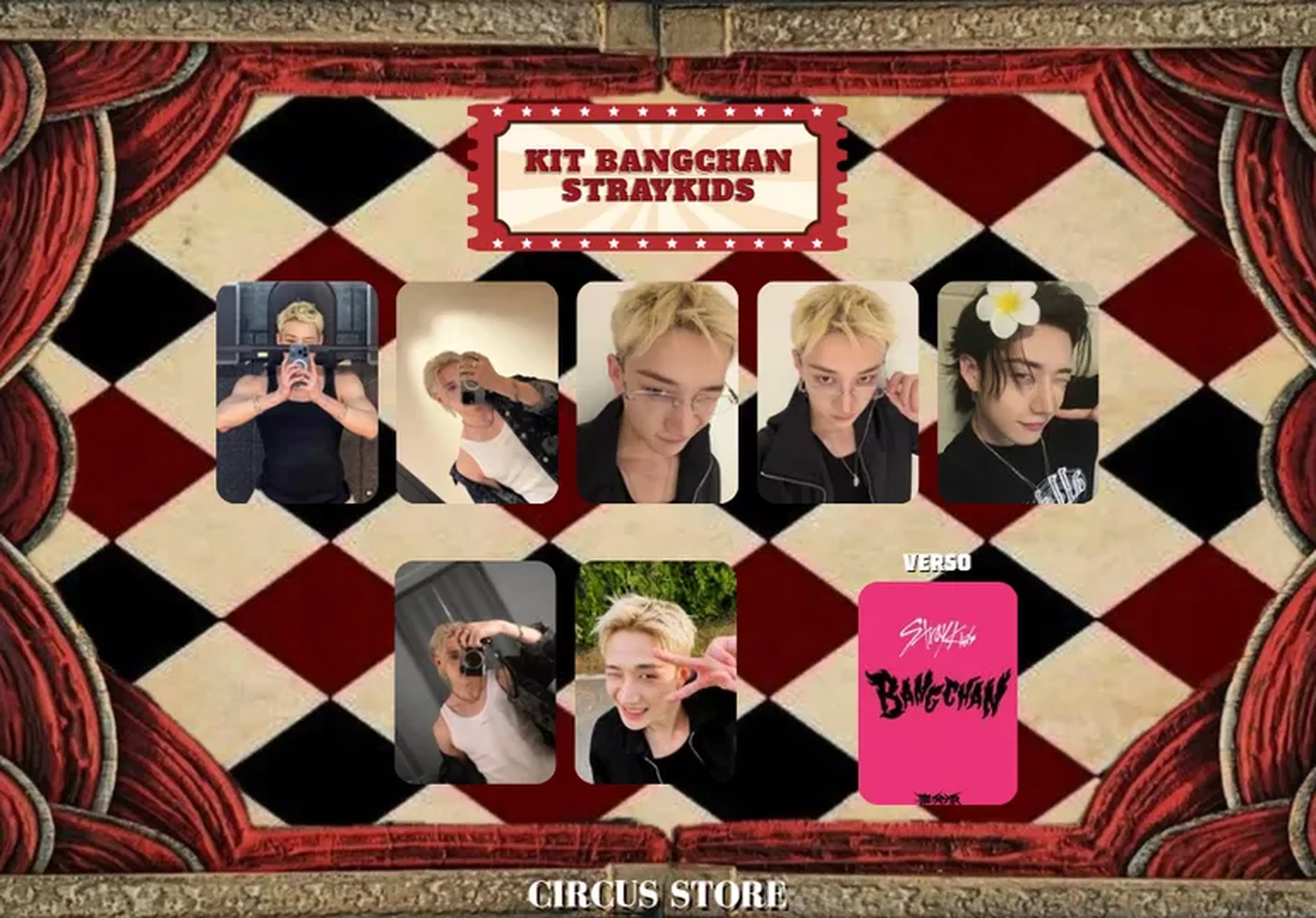 KIT PHOTOCARDS - BANG CHAN STRAY KIDS imagem