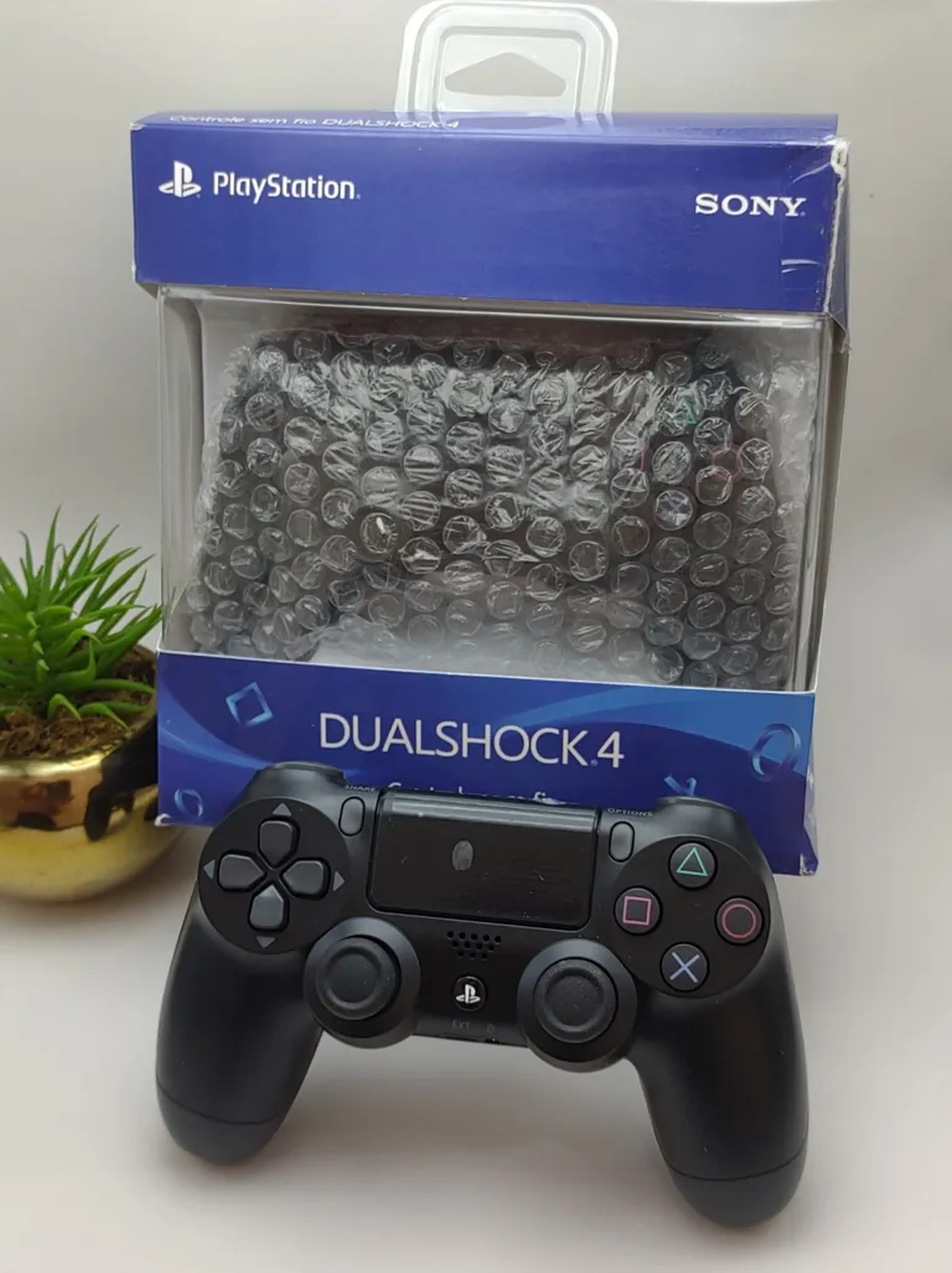 Controle sem fio wireless para PS4 PC Dualshock 4 preto imagem