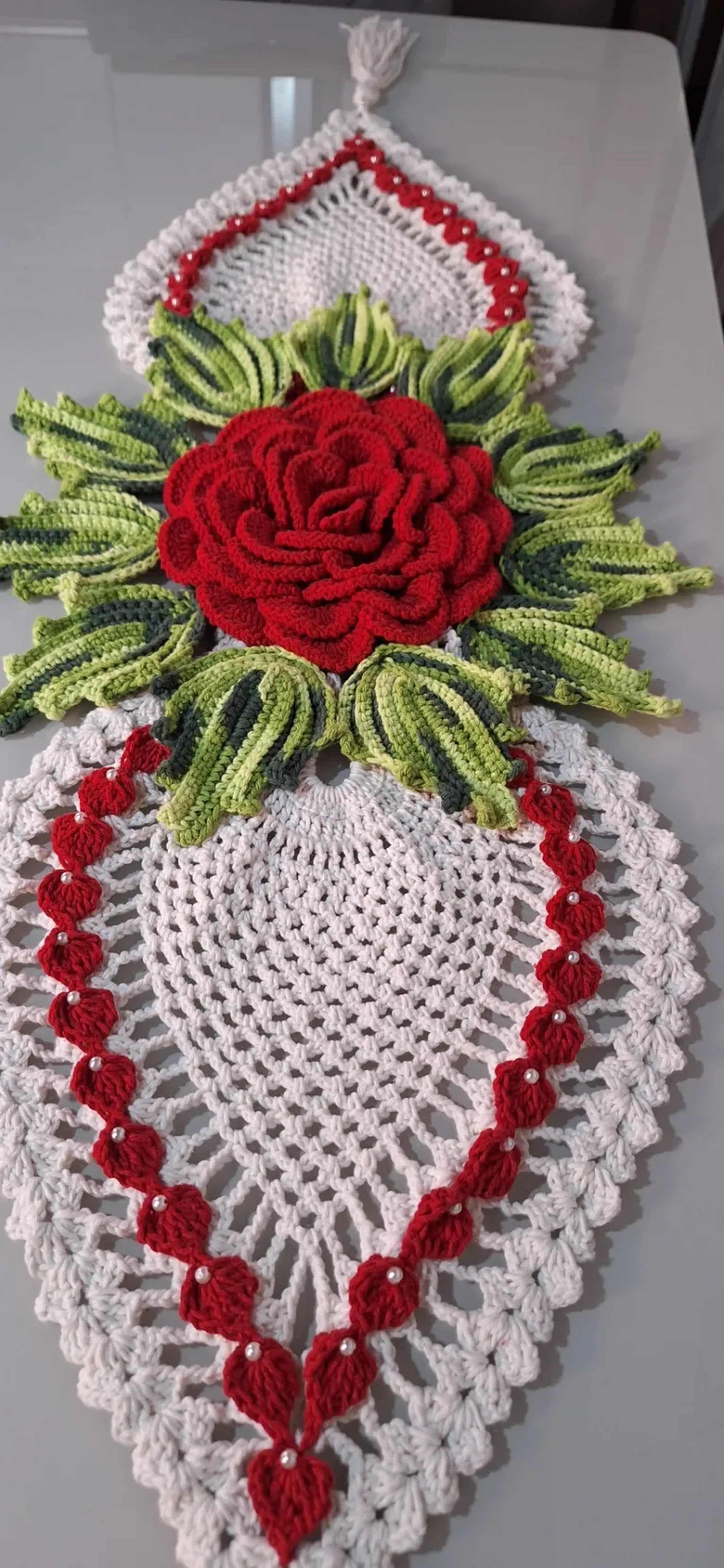 Trilho de mesa mega rosa abacaxi imagem