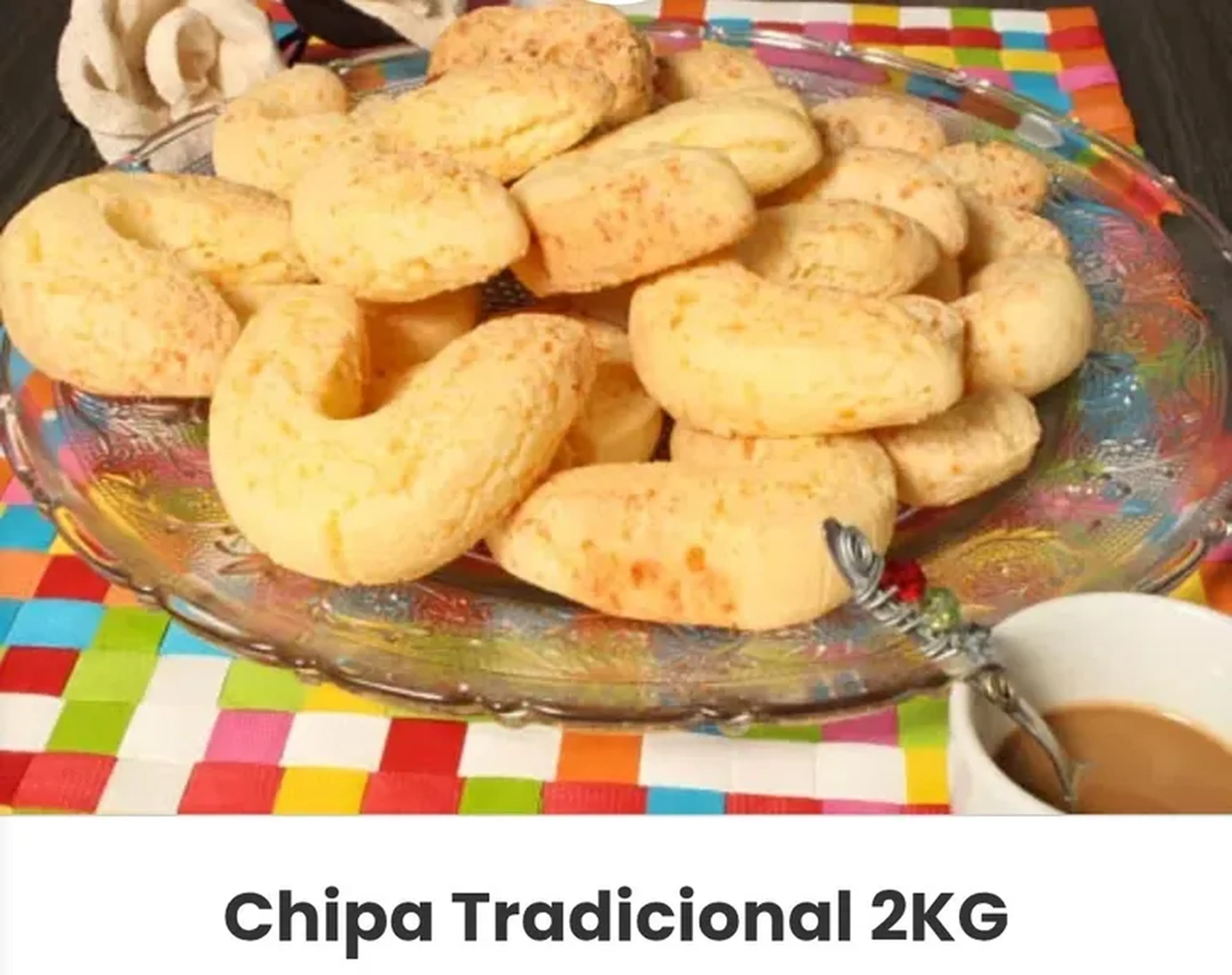 Chipa Tradicional congelada 2KG (aprox. 28un). imagem
