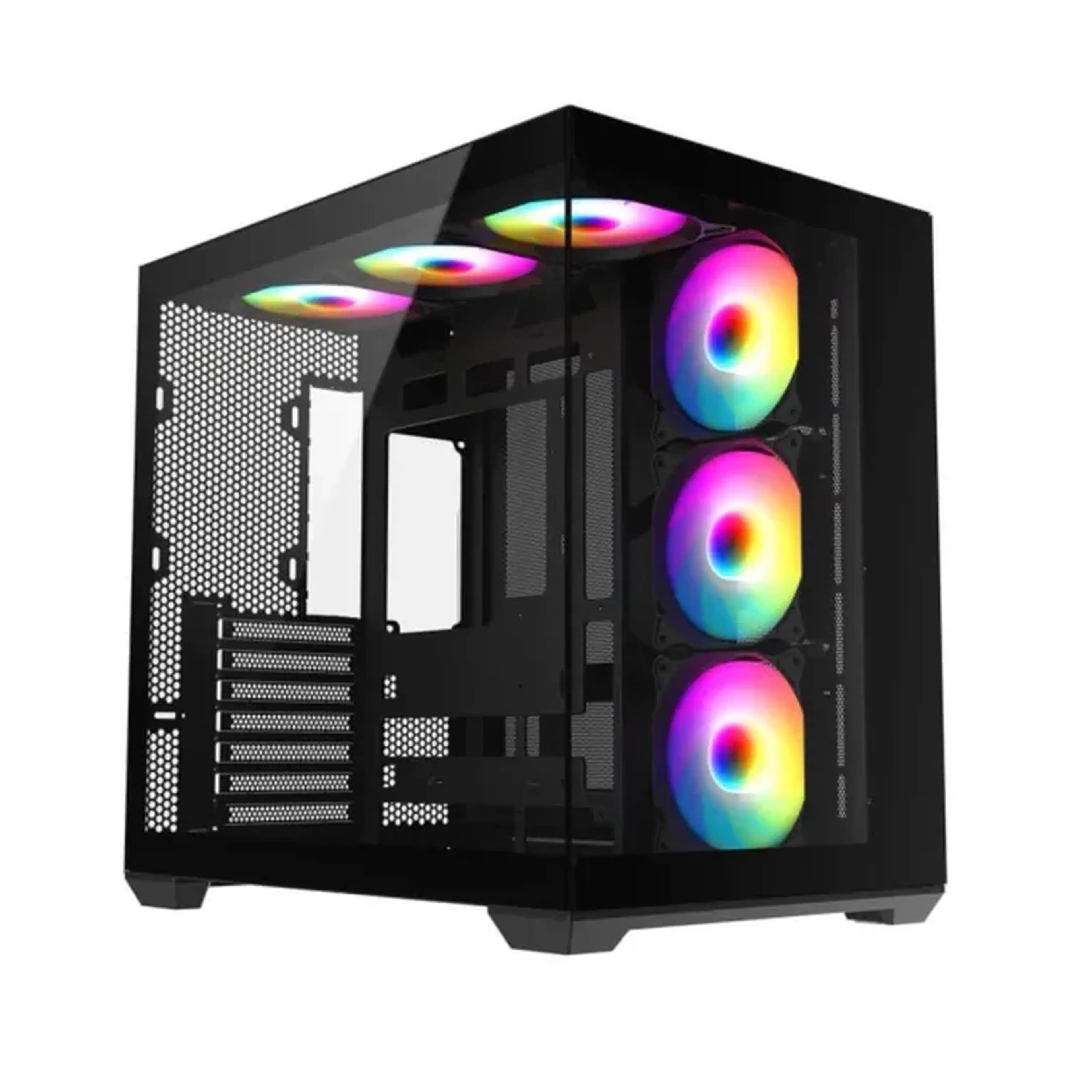 GABINETE AQUÁRIO FULL TOWER 6 FANS ARGB imagem