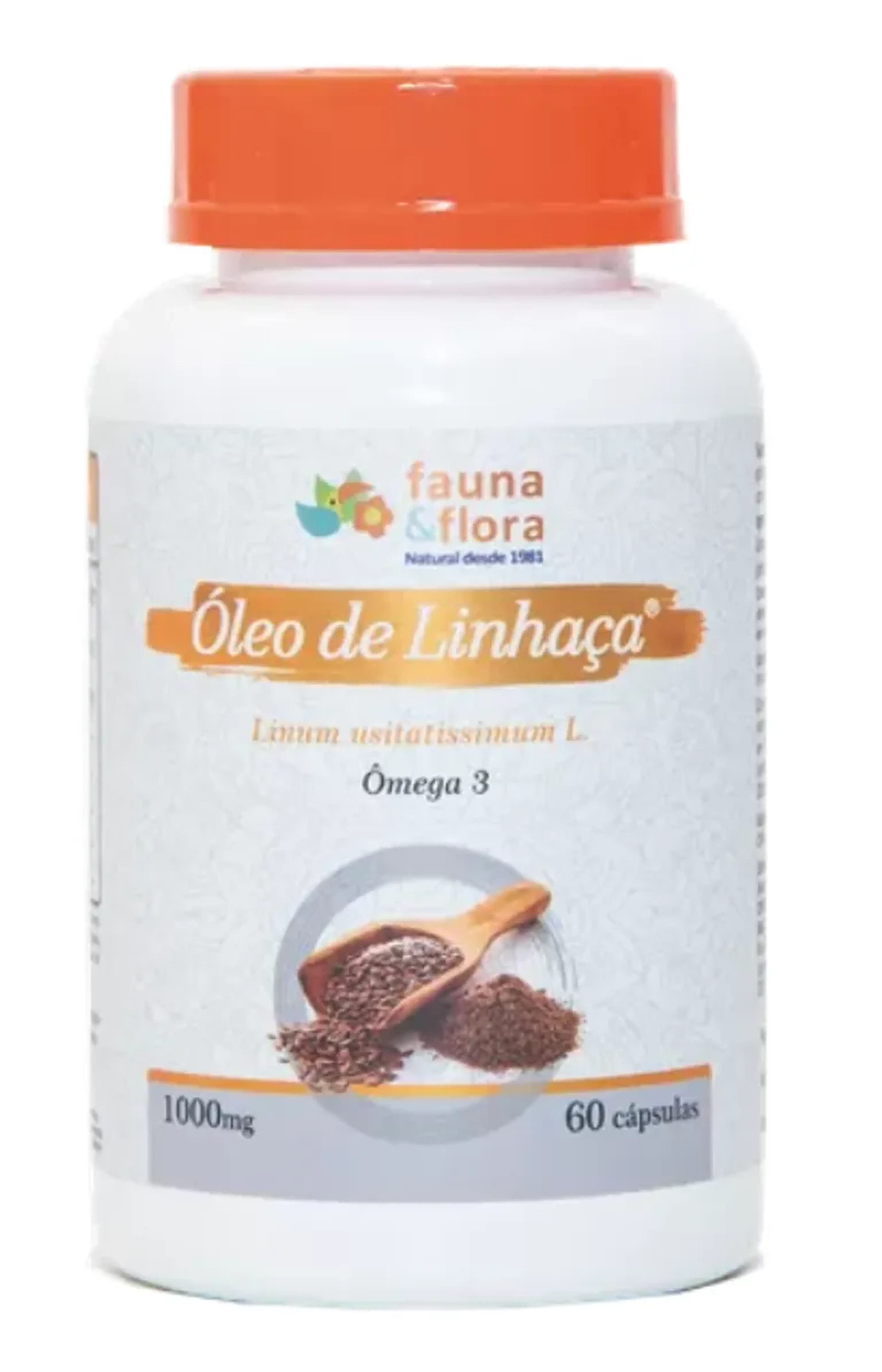 Óleo de Linhaça Dourada - Fauna e Flora 60 cápsulas imagem