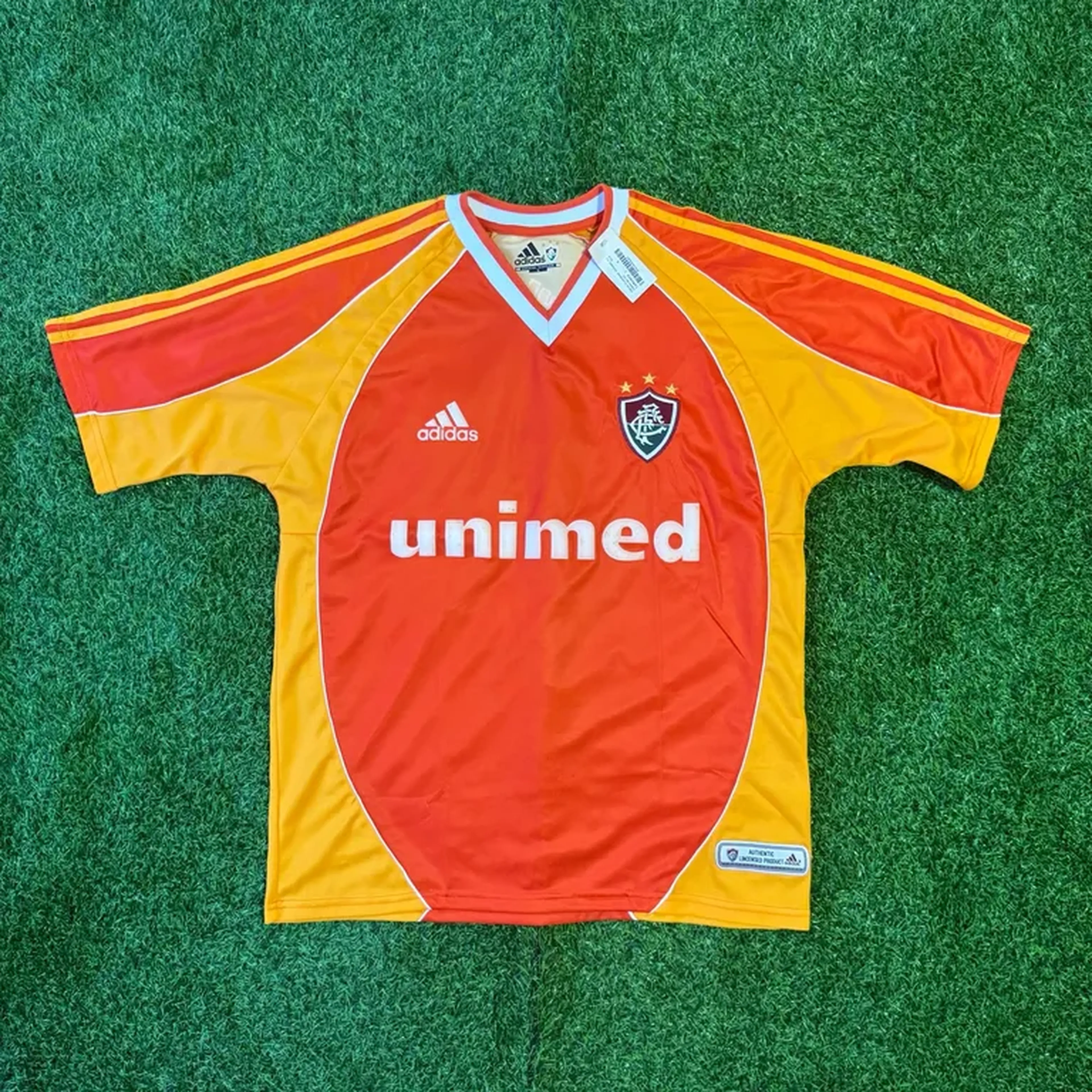 Camisa Fluminense Adidas 2002 G - Etiqueta imagem