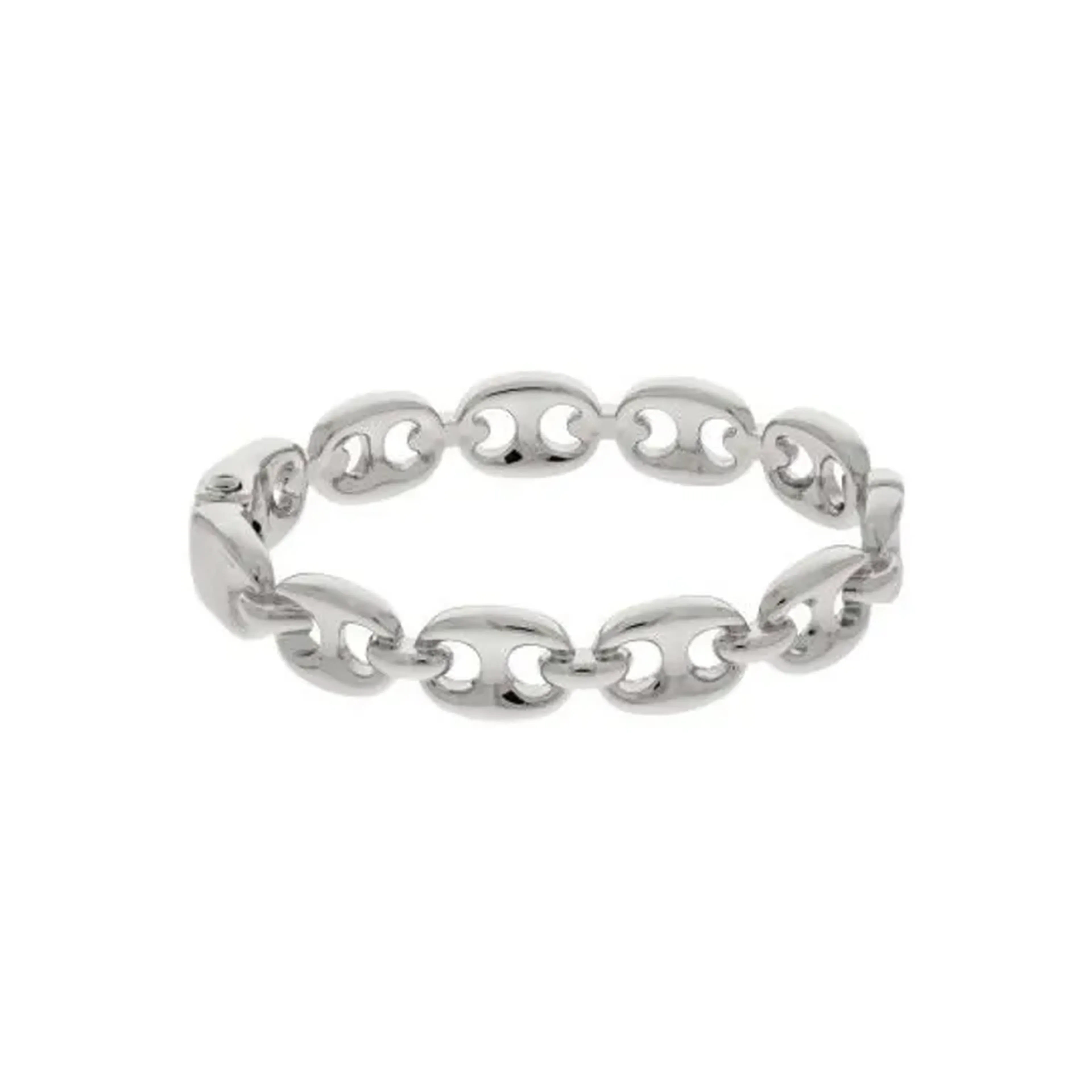 Bracelete Elos - ródio imagem