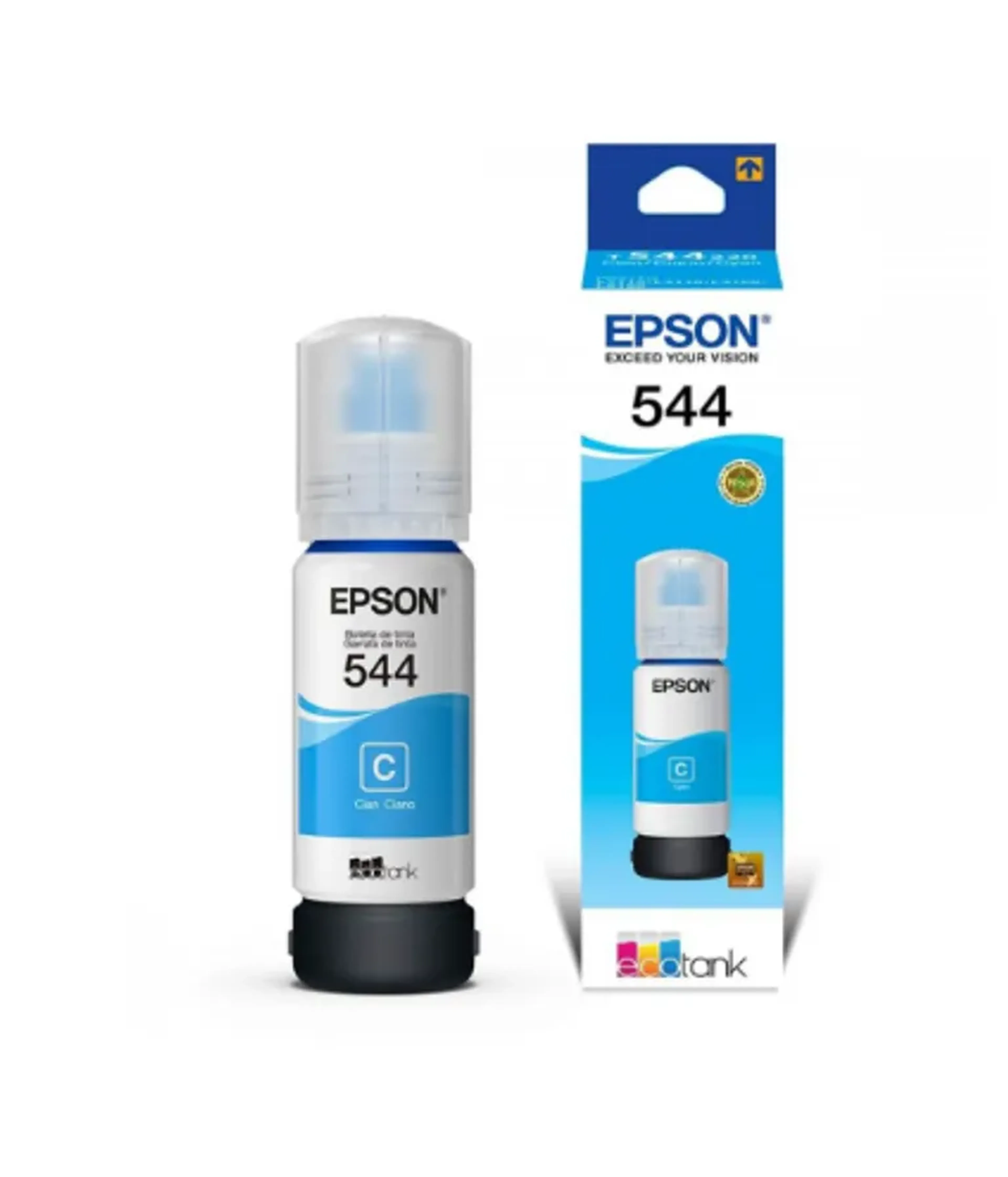 Garrafa para Ecotank ciano T544 - T544120 - Epson imagem