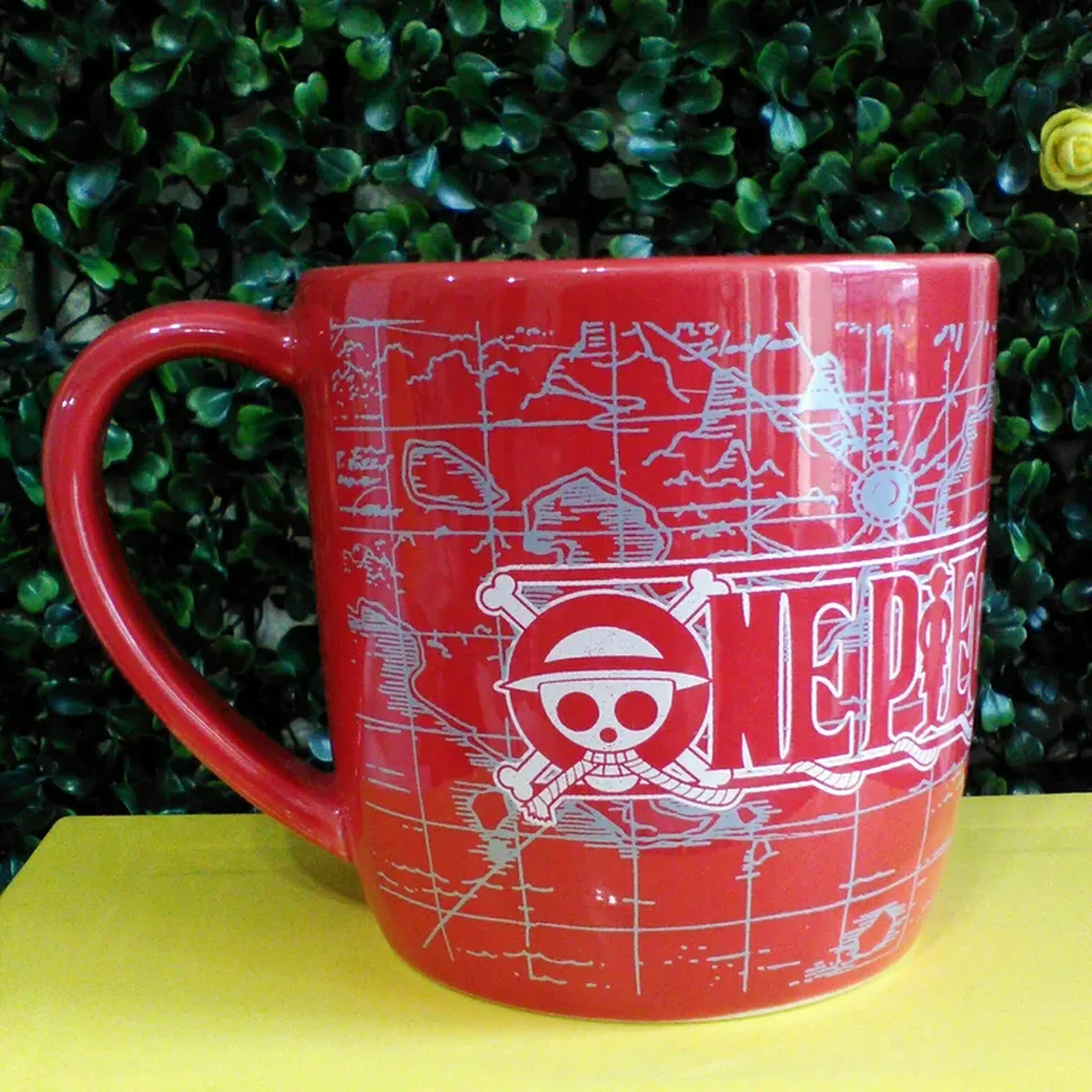 Caneca One Piece vermelha imagem