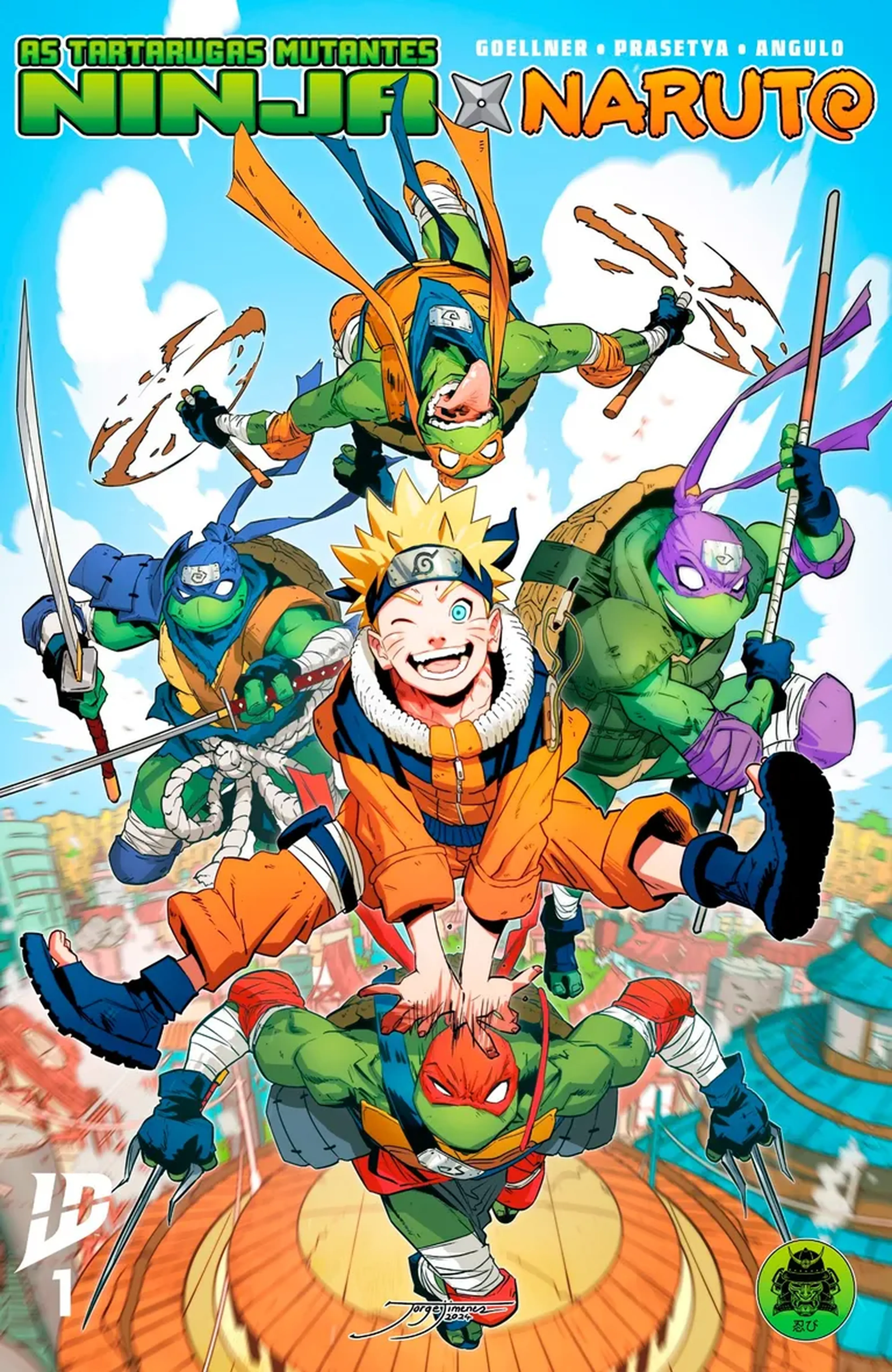 As Tartarugas Mutantes Ninja x Naruto 1 imagem