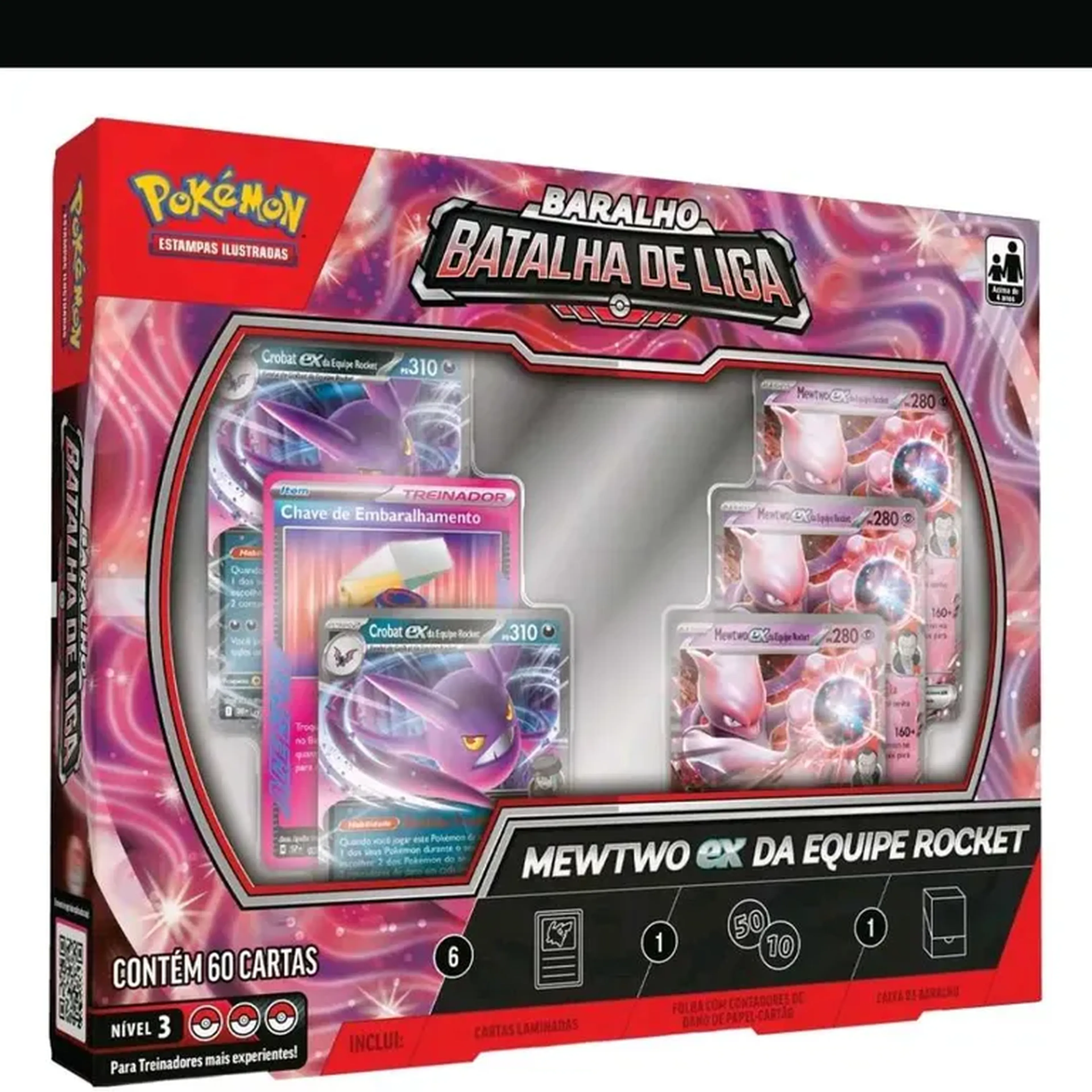 box batalha de liga mewtwo ex da equipe Rocket pokémon imagem