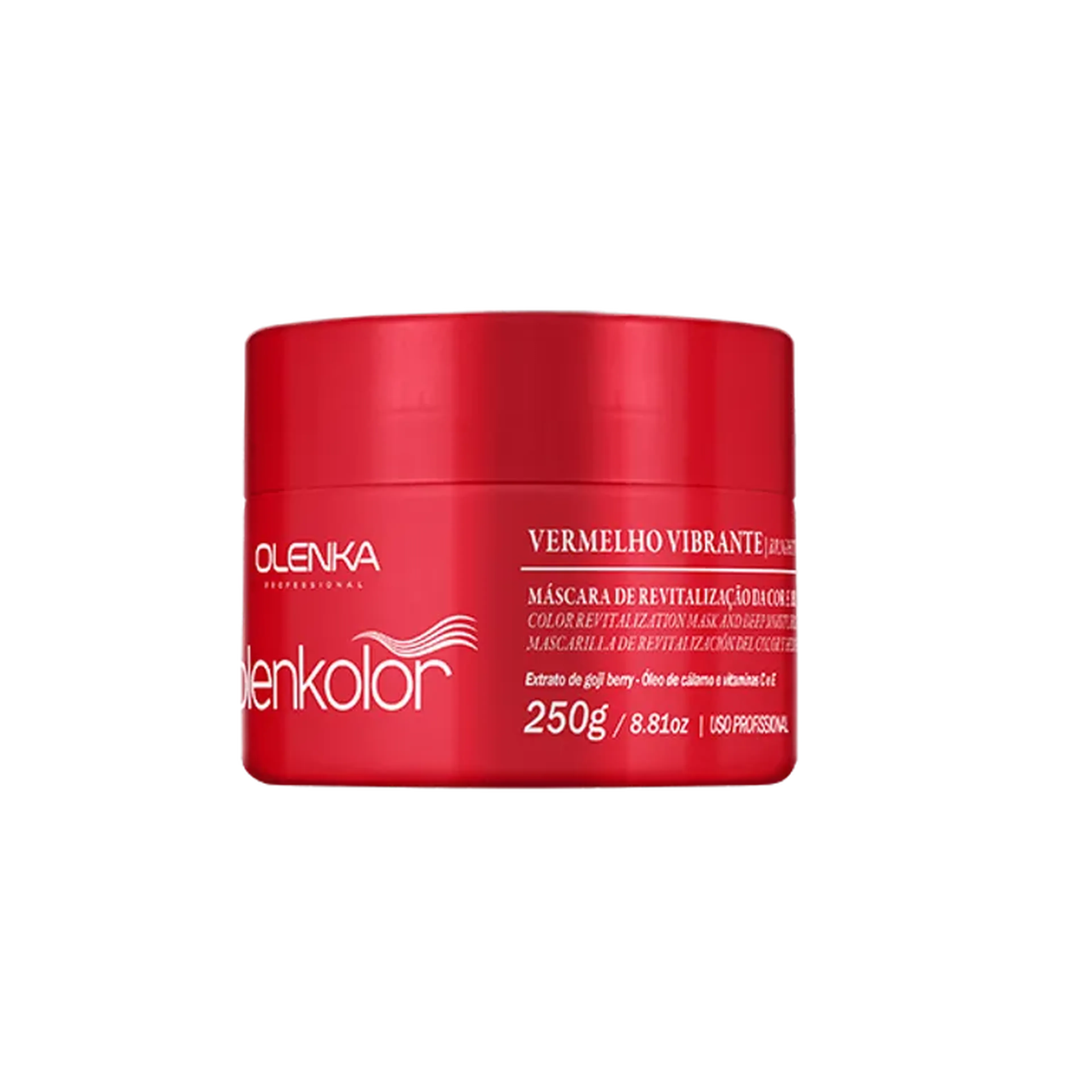 Máscara de Revitalização Vermelho Vibrante Olenkol imagem