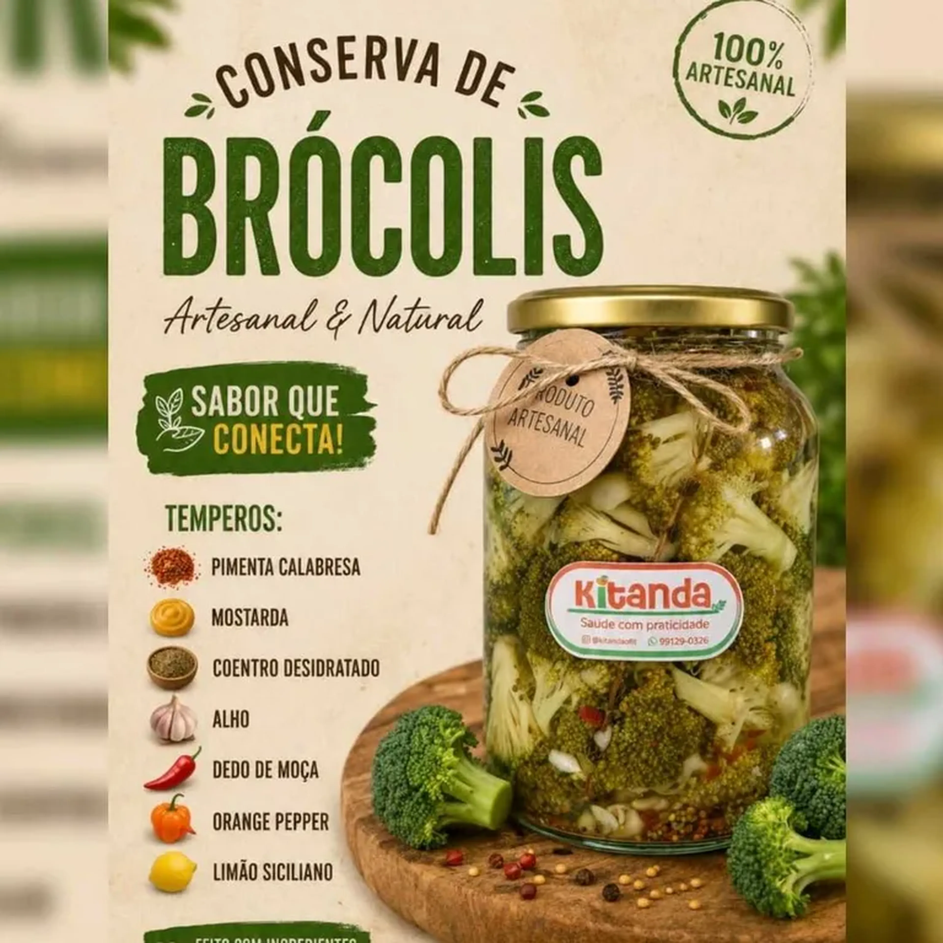 Conserva de Brócolis imagem