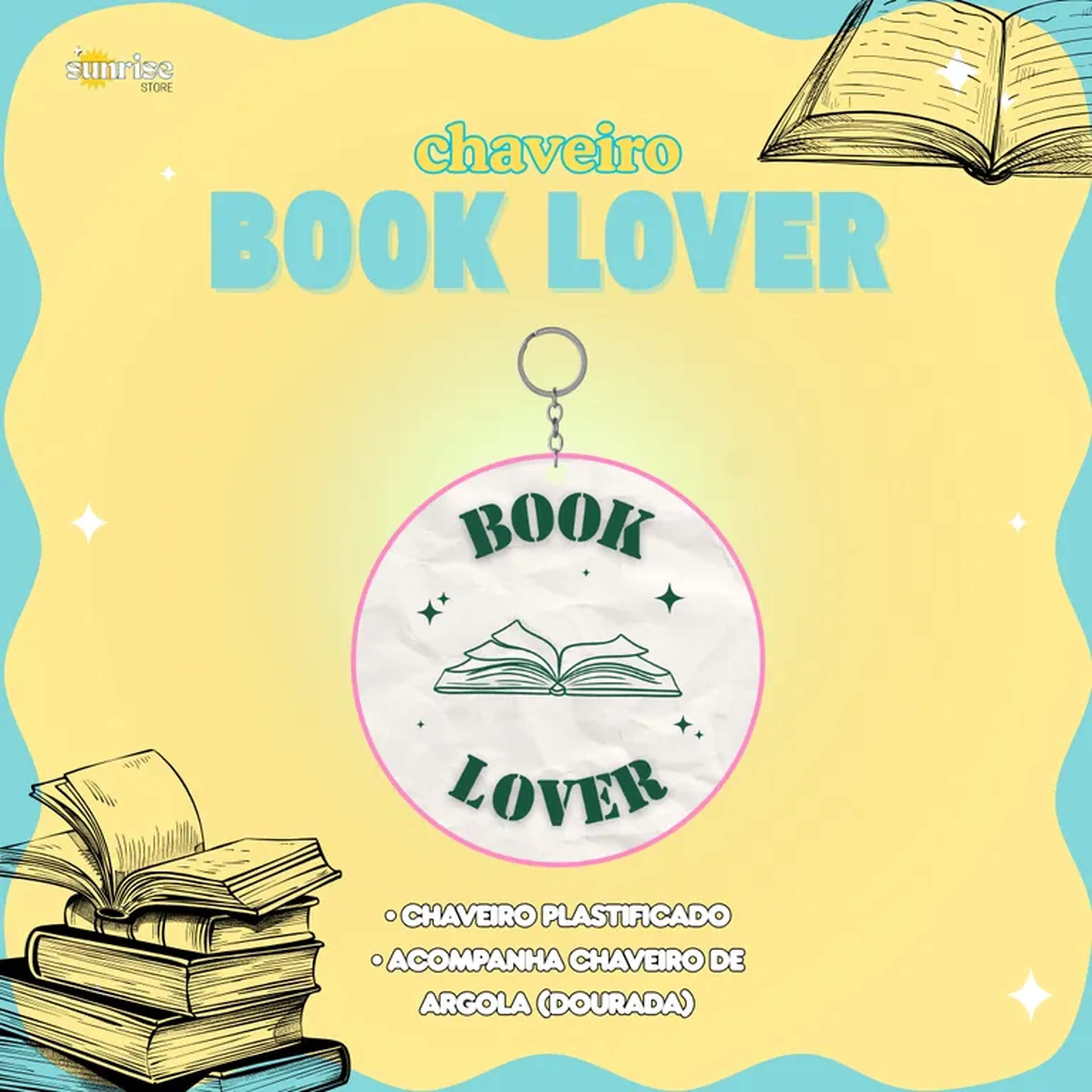 CHAVEIRO - BOOK LOVER imagem