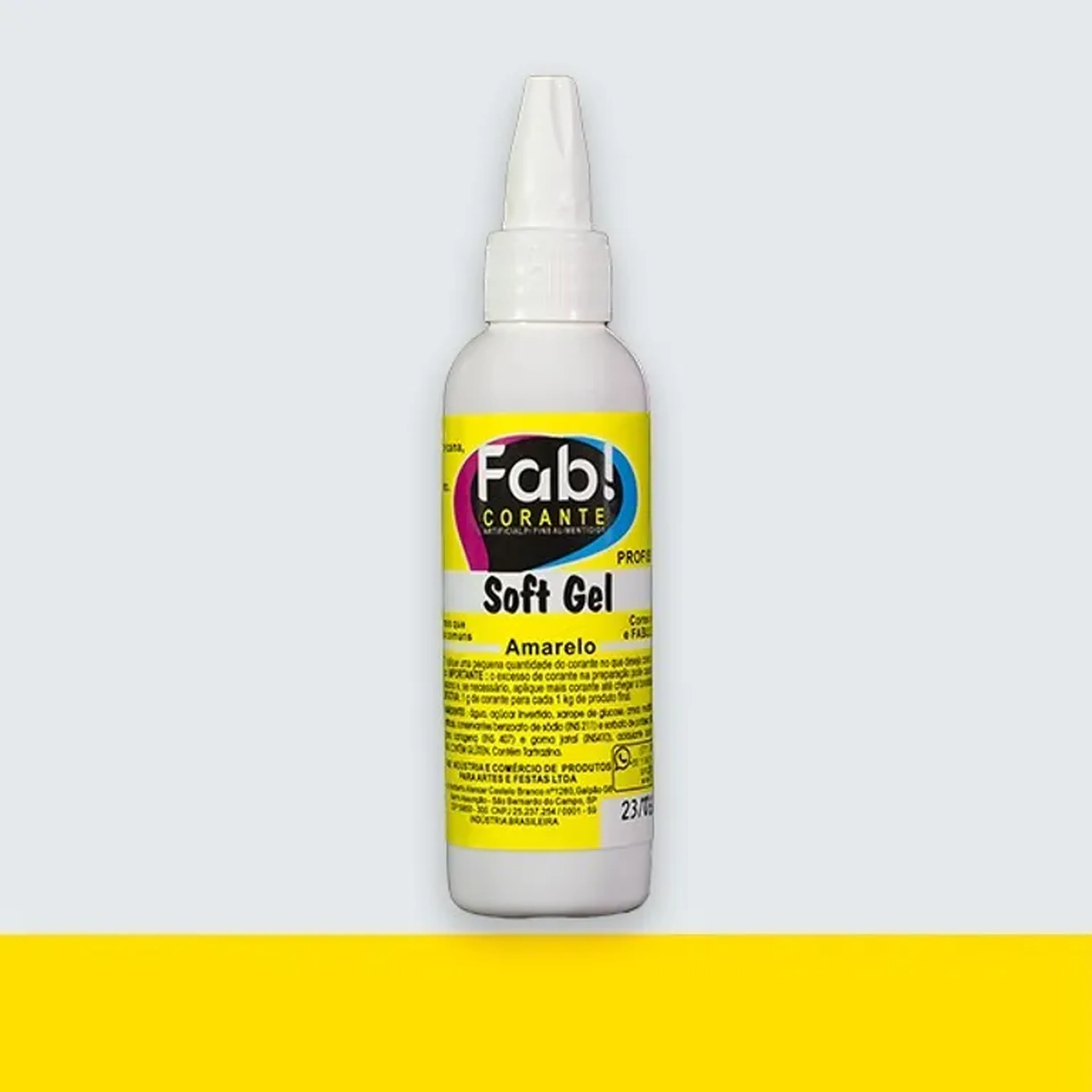 Corante SoftGel amarelo 25g Fab! imagem