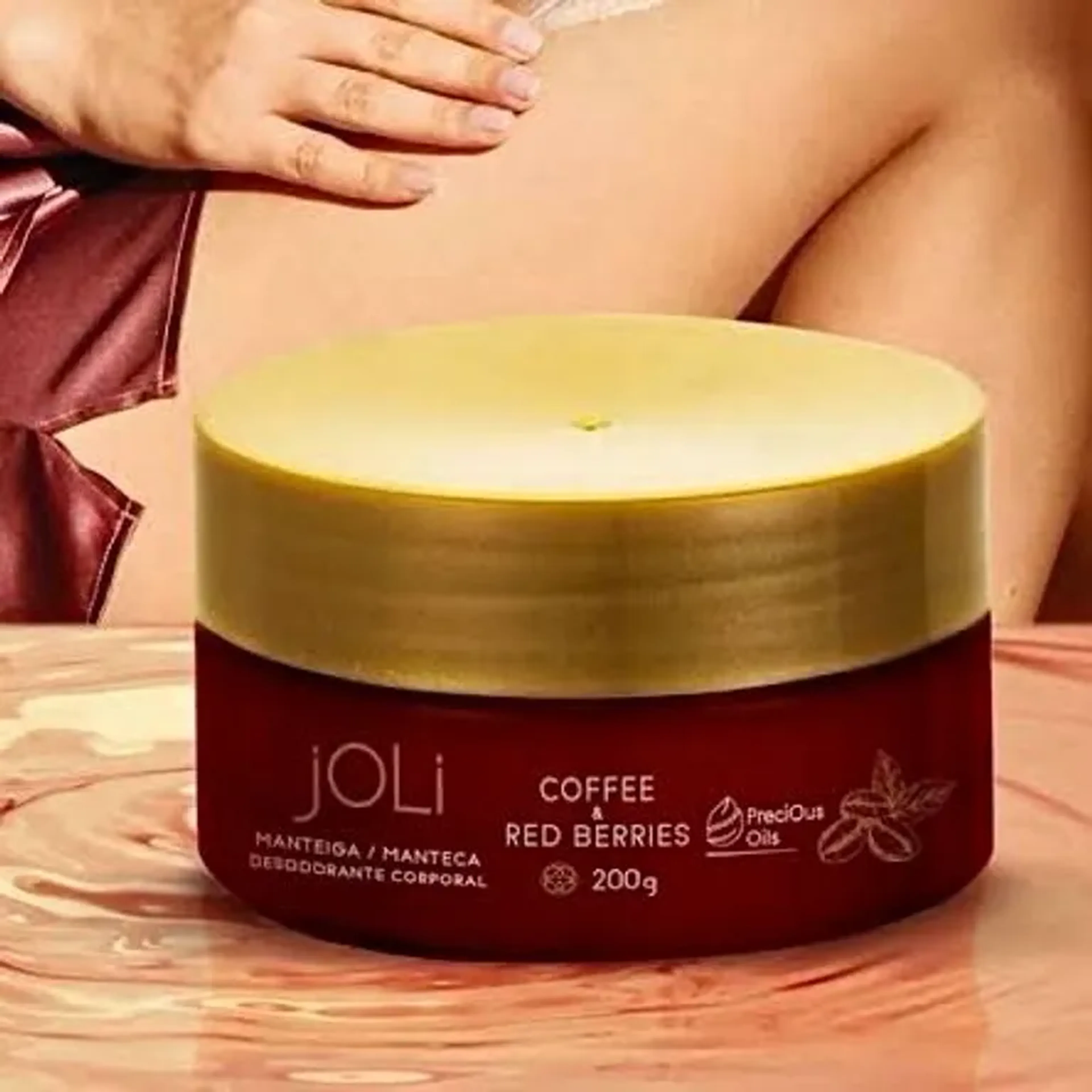 jOLi Manteiga Desodorante Corporal coffee e Red Berries imagem