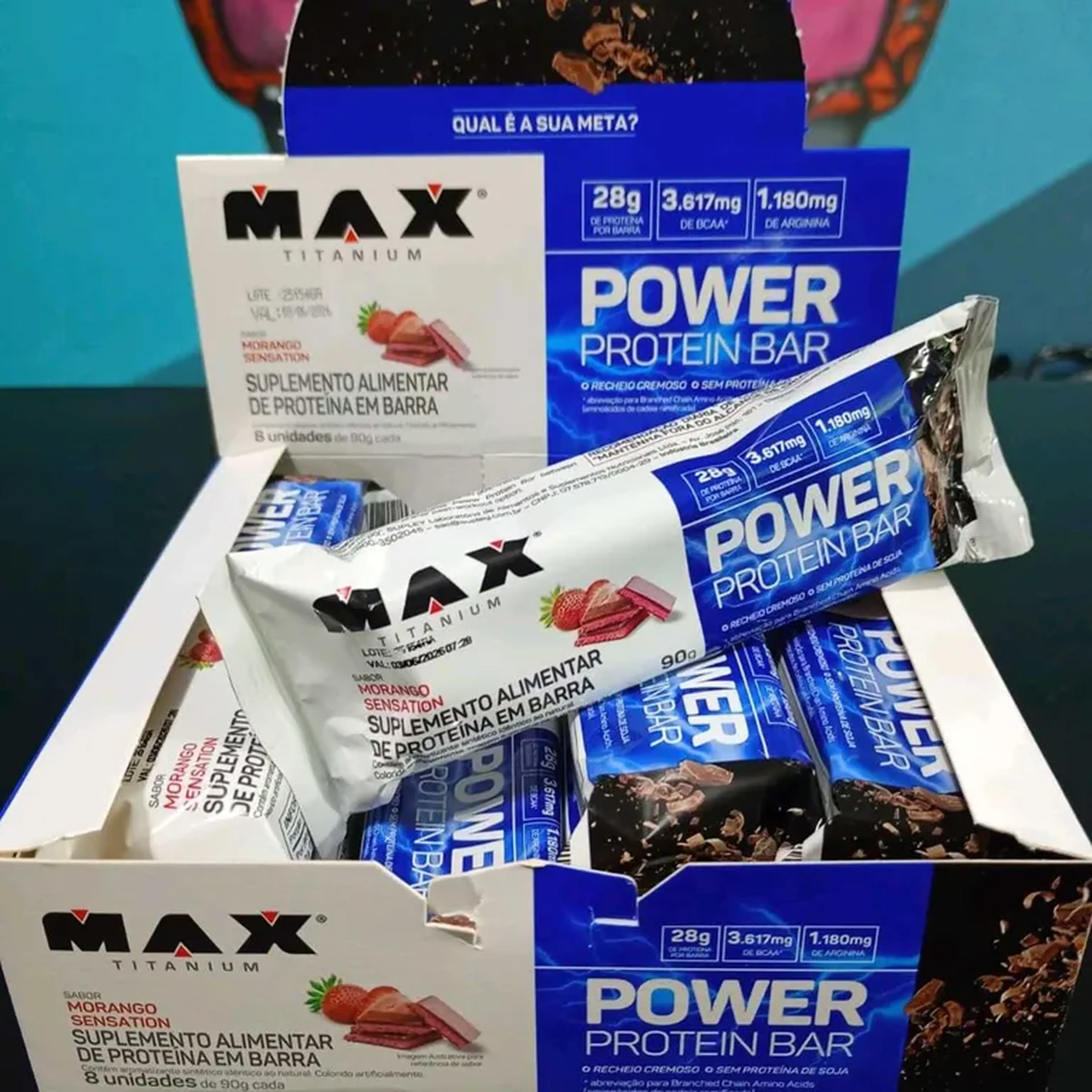 PROTEIN BAR MAX TITANIUM 90g imagem