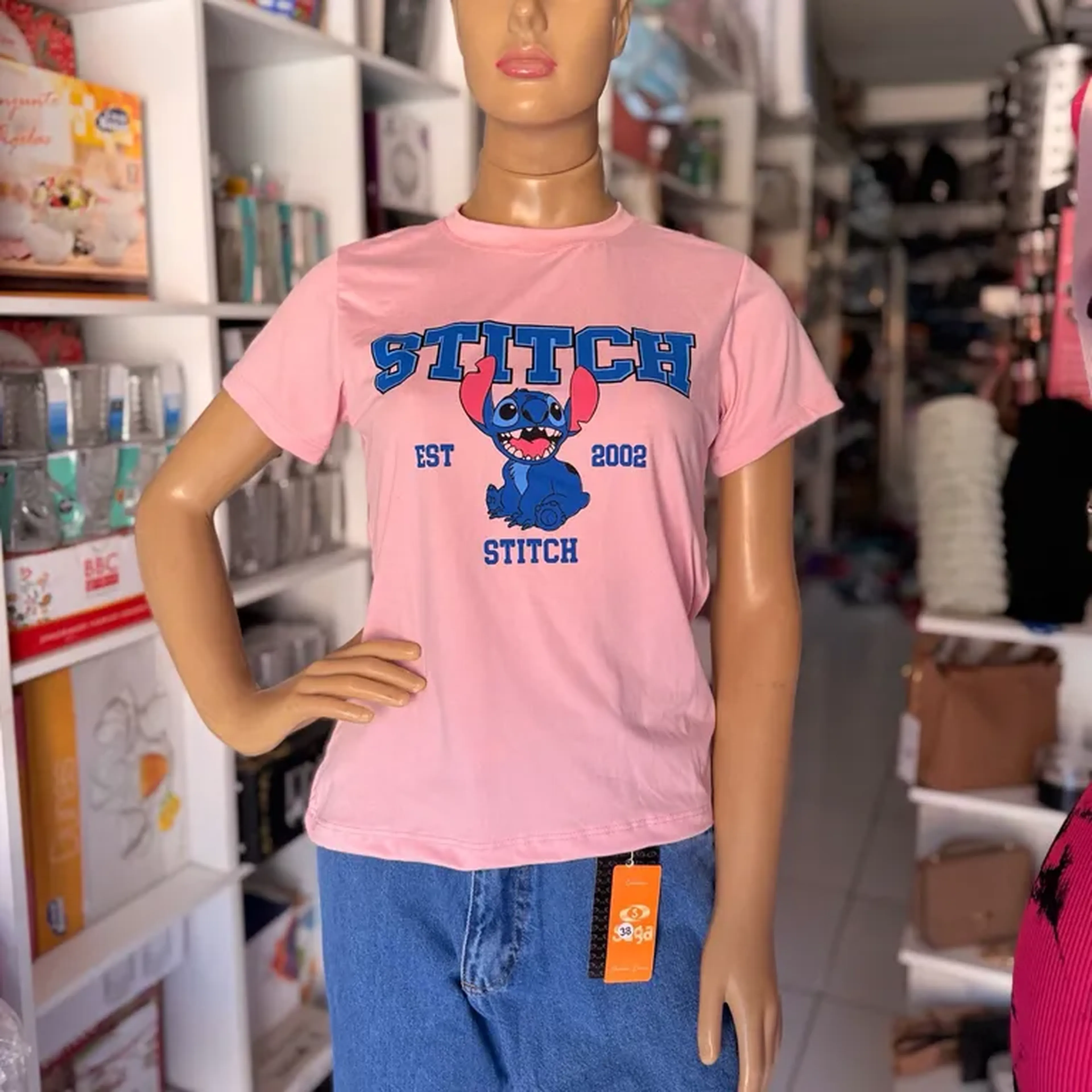 blusa baby look suede imagem