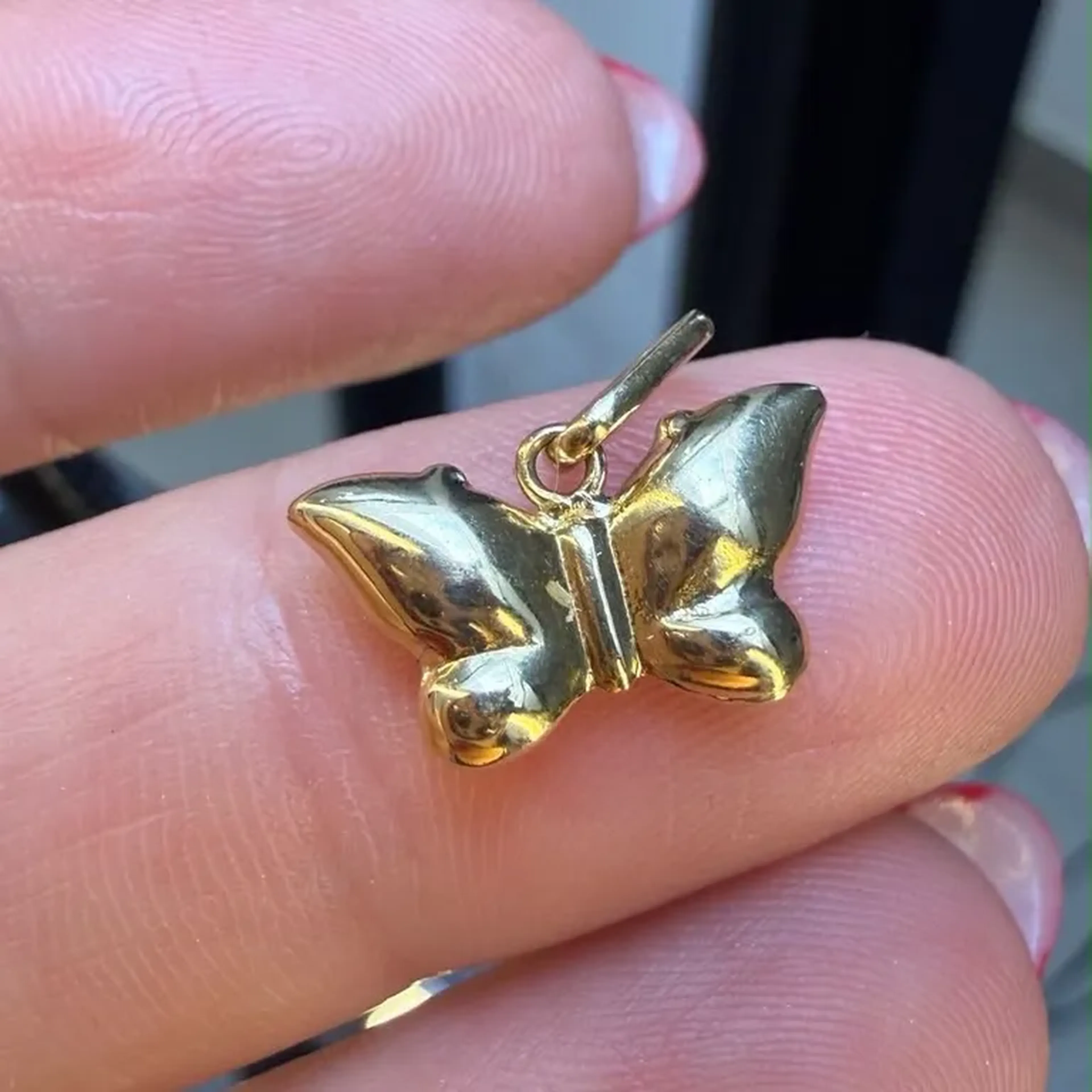 Pingente Borboleta ouro 18k imagem