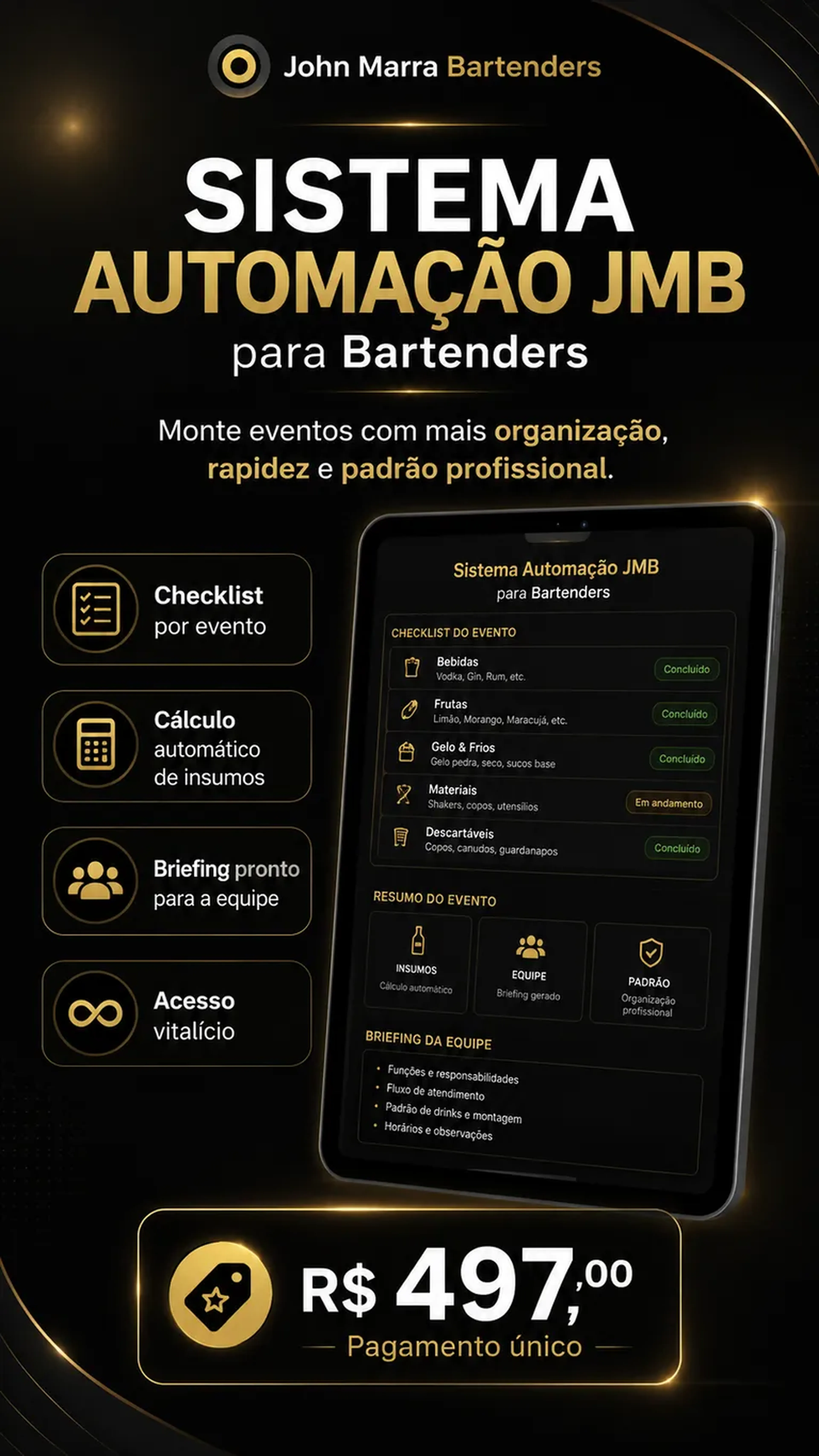 Sistema Automação - JMB para Bartenders imagem