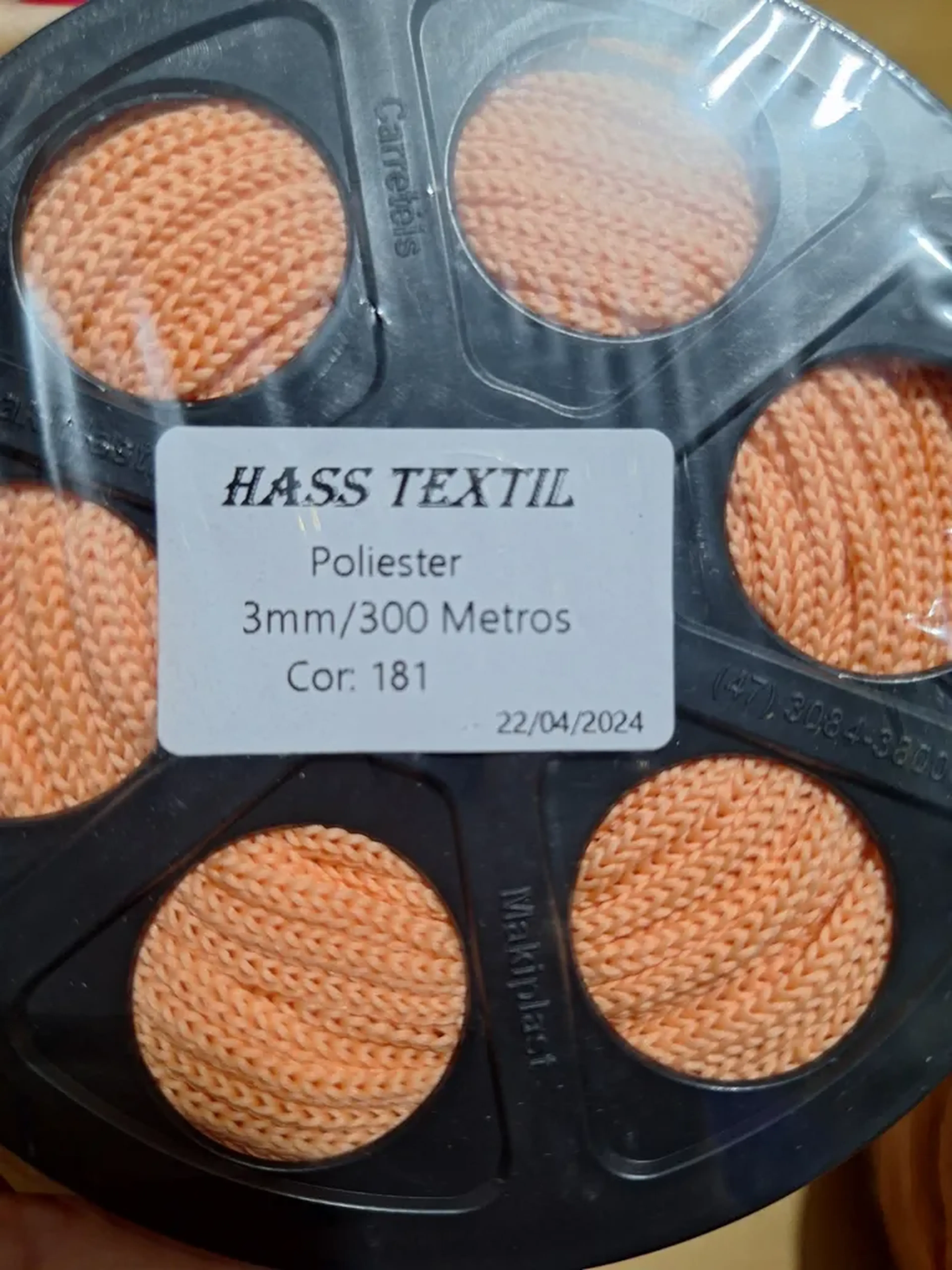 Poliéster 3mm 181 Salmão imagem