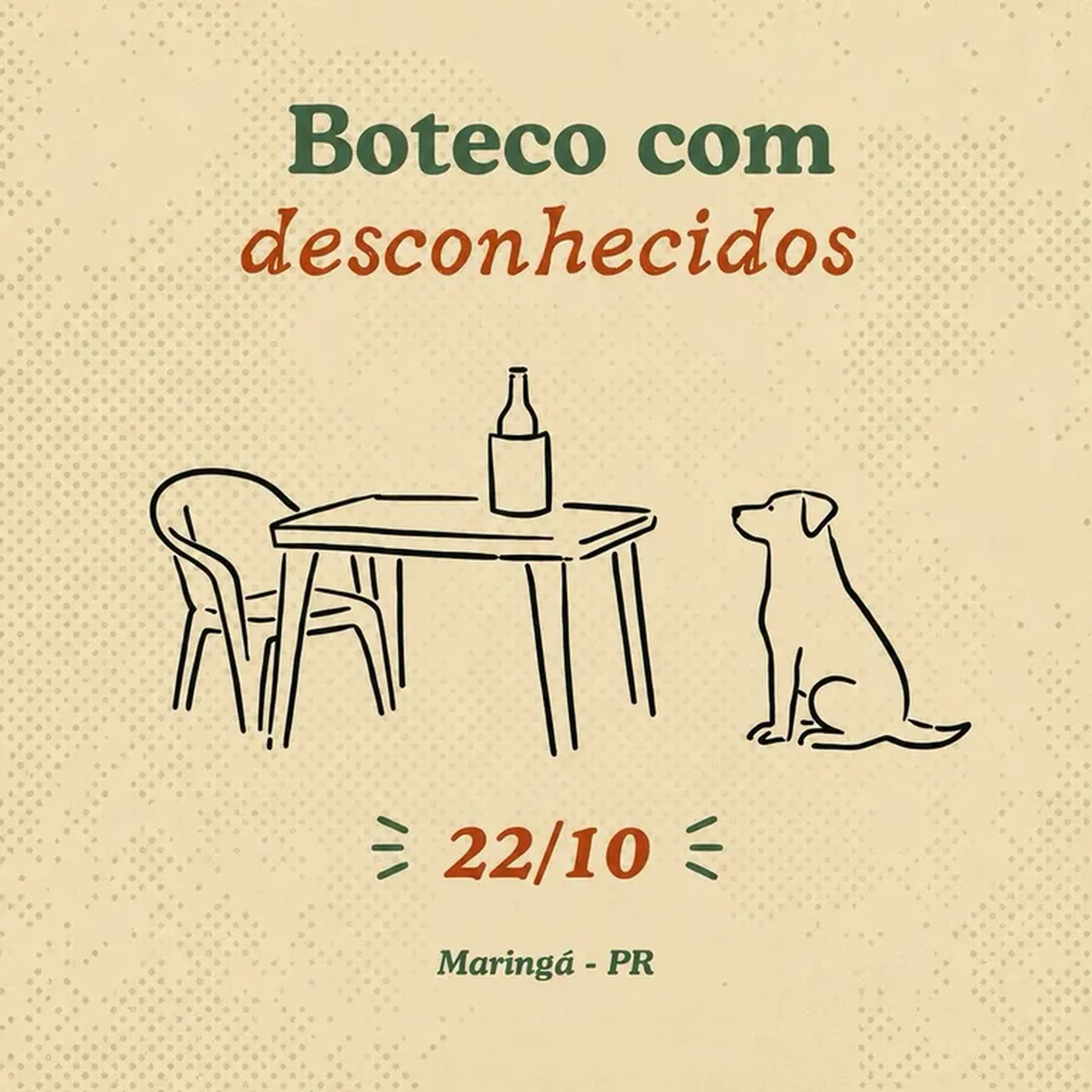 Boteco com desconhecidos 22 10 Maringá imagem