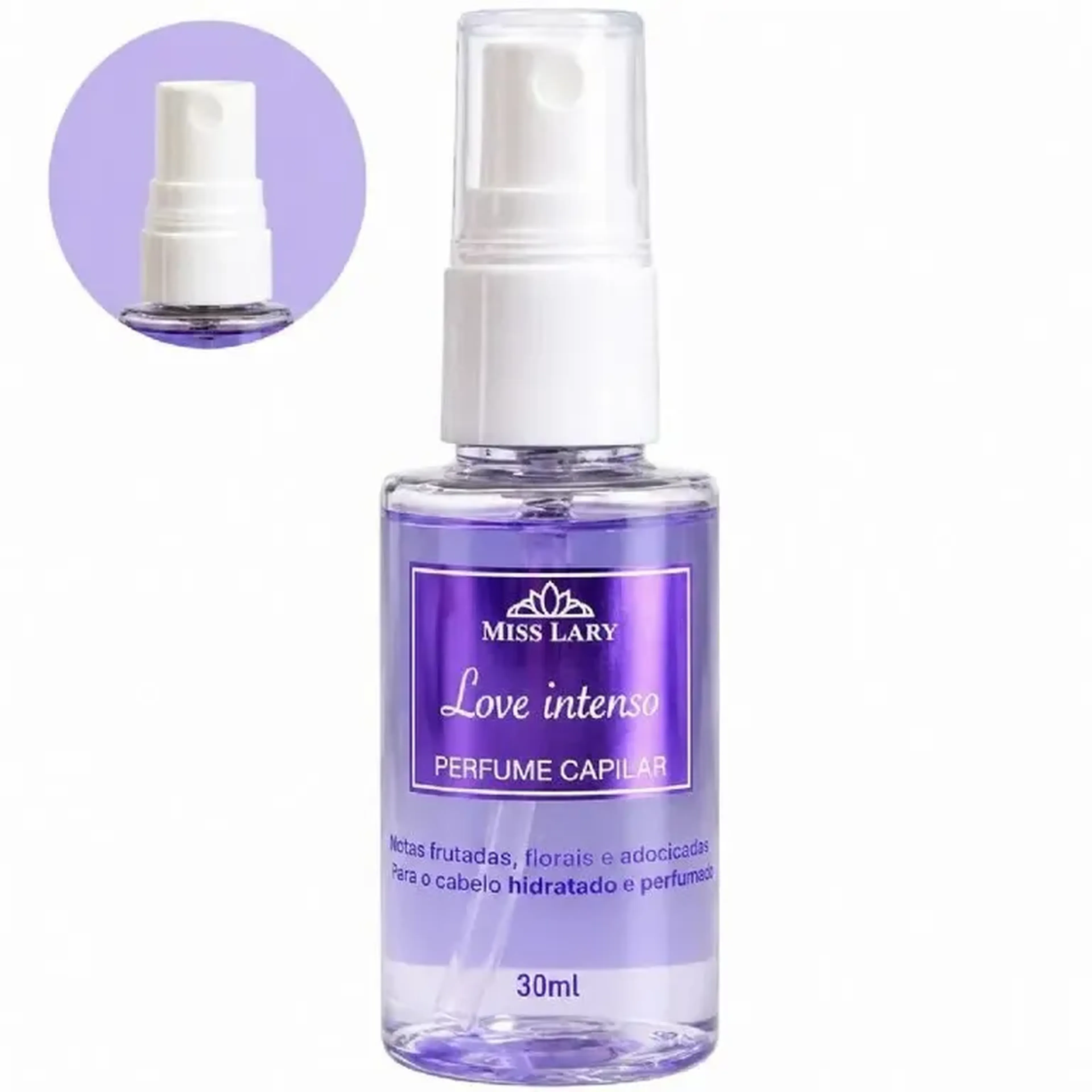 PERFUME CAPILAR LOVE INTENSO 30ML - MISS LARY imagem