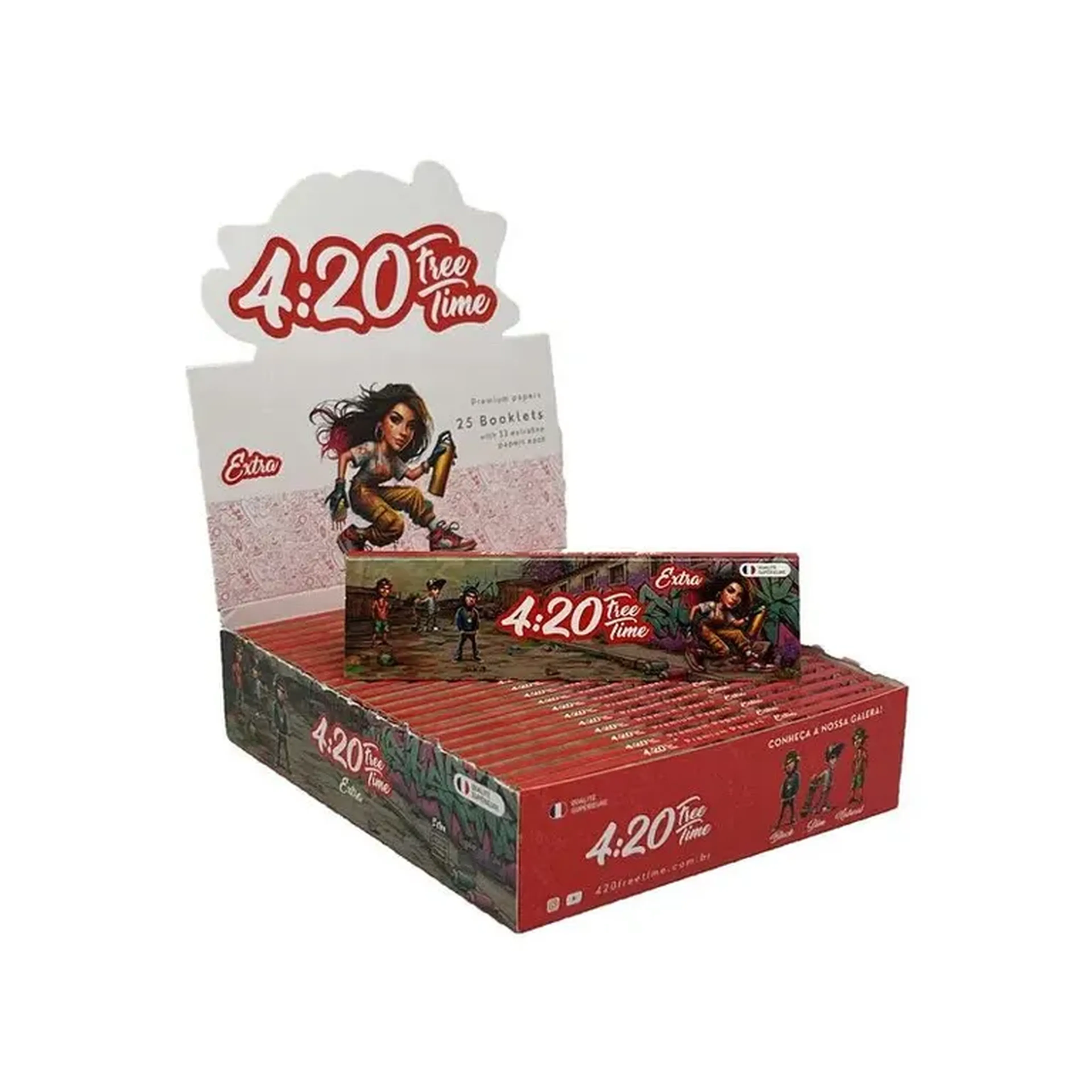 Caixa Seda 4:20 Free Time Monster Classic King Size C|25 imagem
