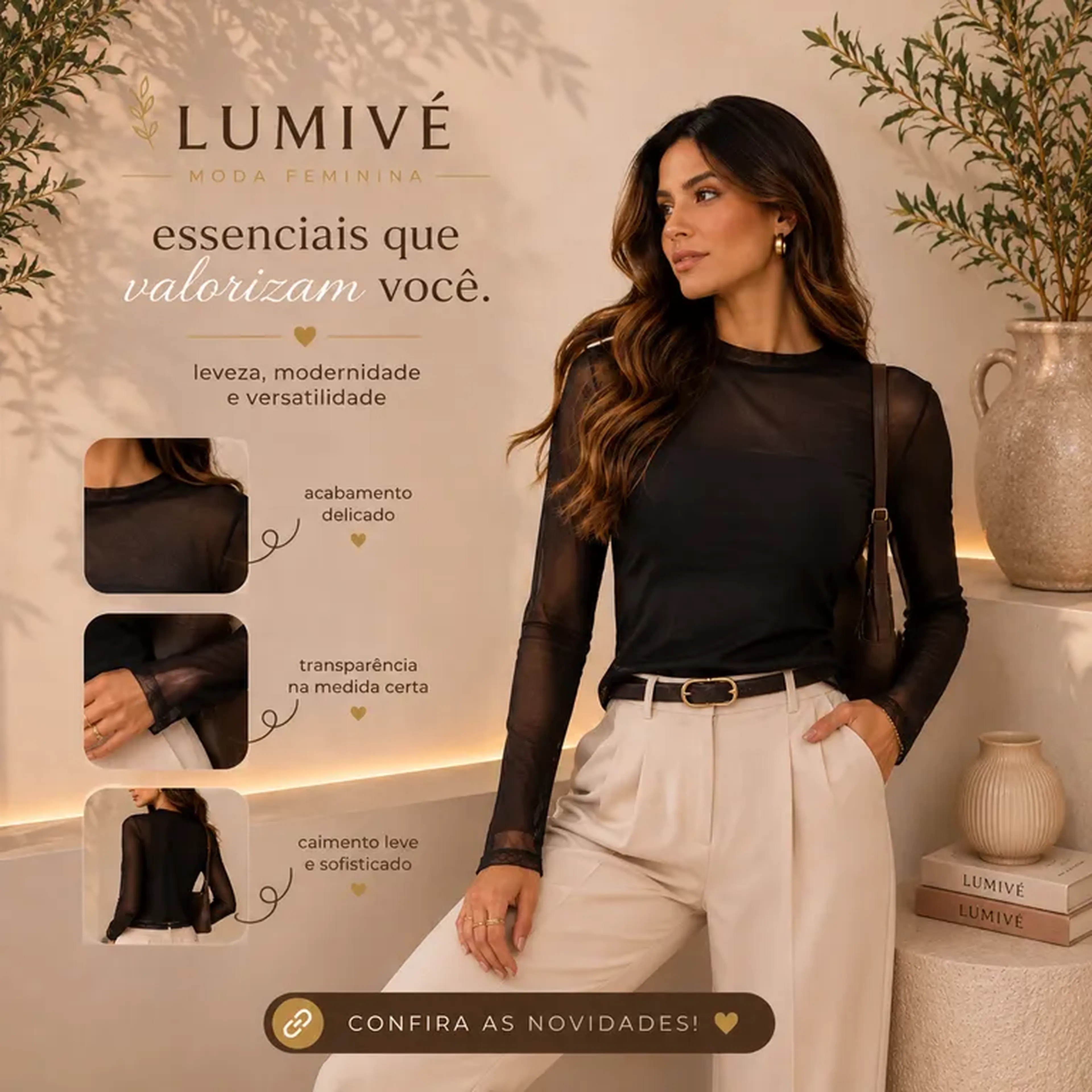 Blusa Tule Luna imagem
