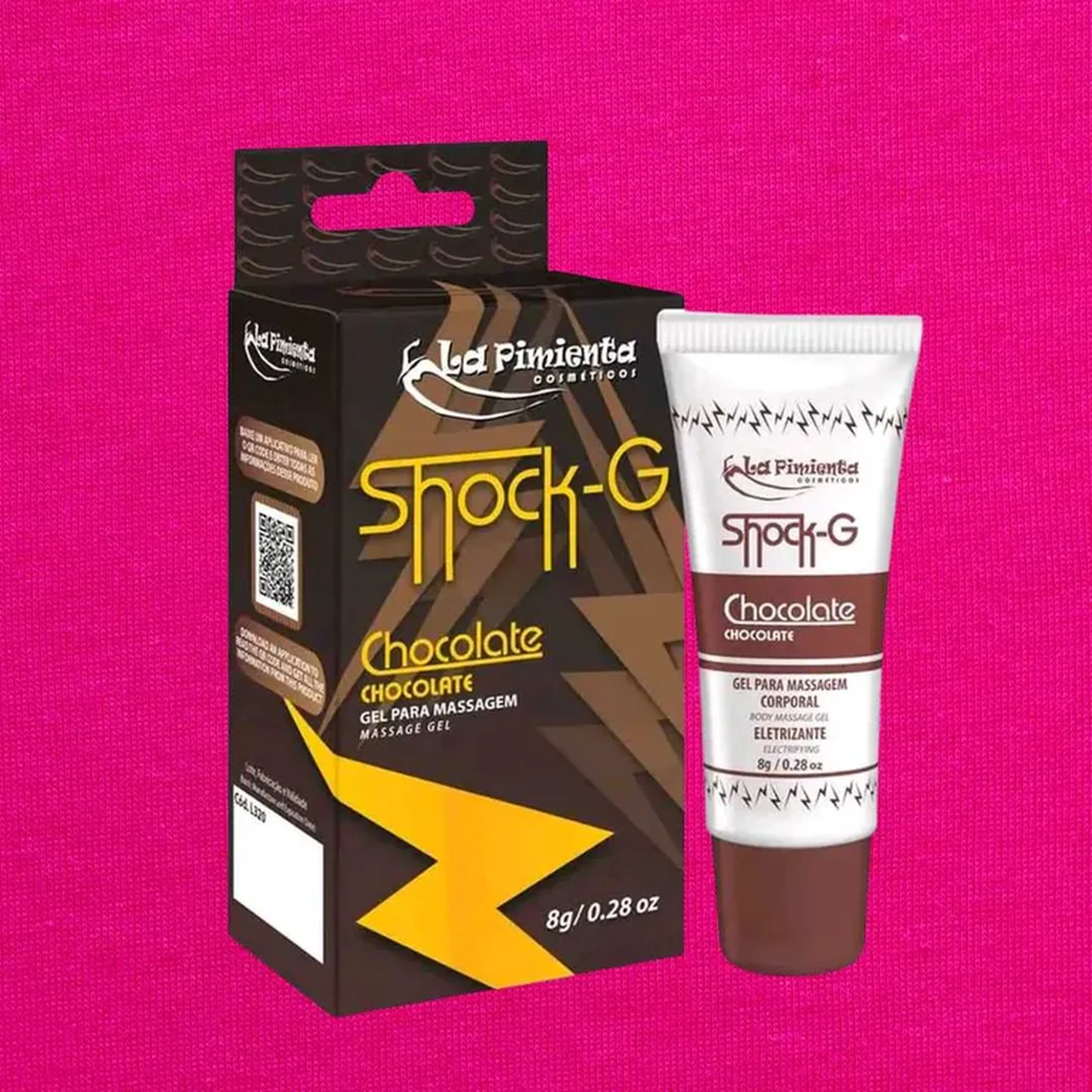 Shock G Vibrador Líquido Excitante 8g Chocolate imagem