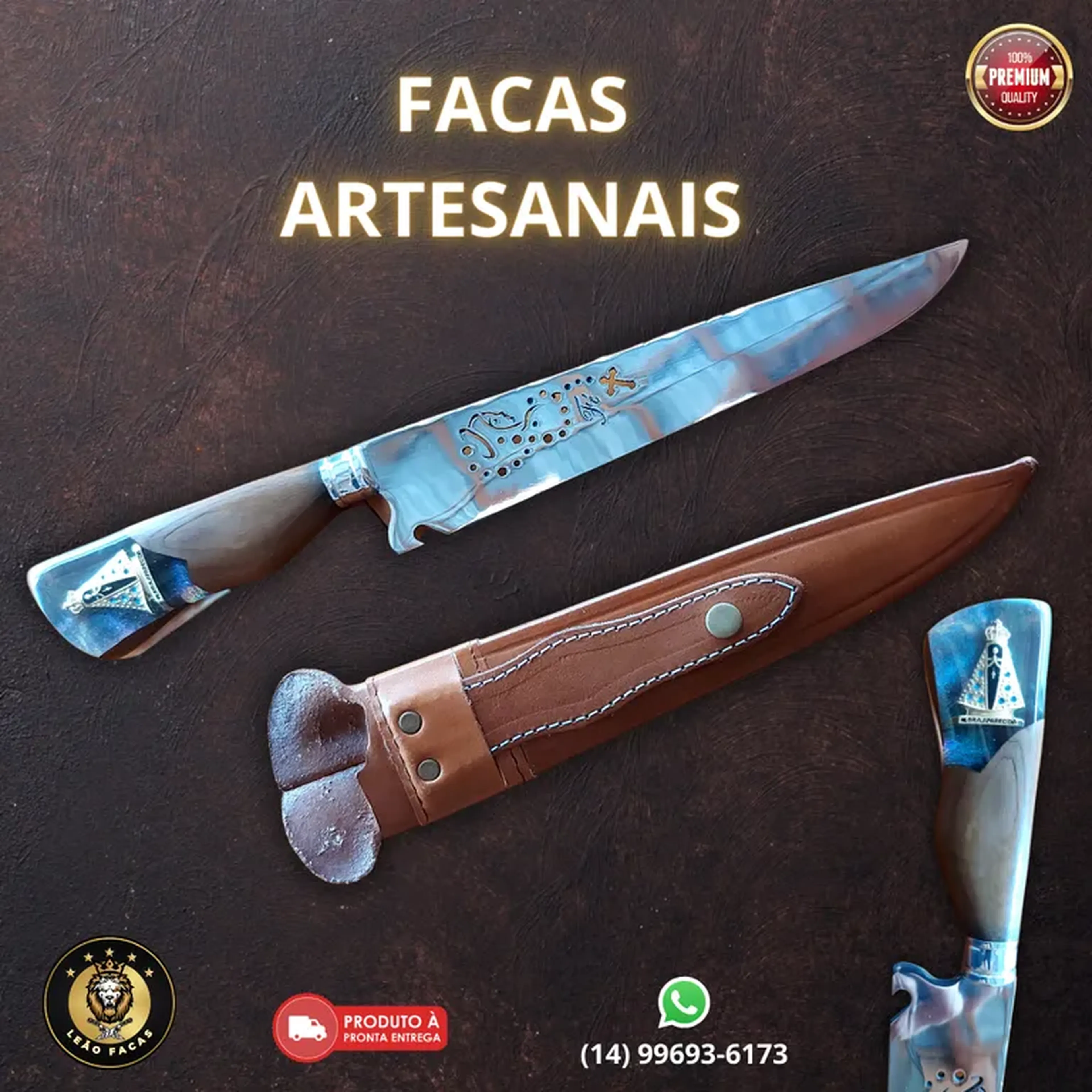 Facas Artesanal Nossa senhora Fatima imagem