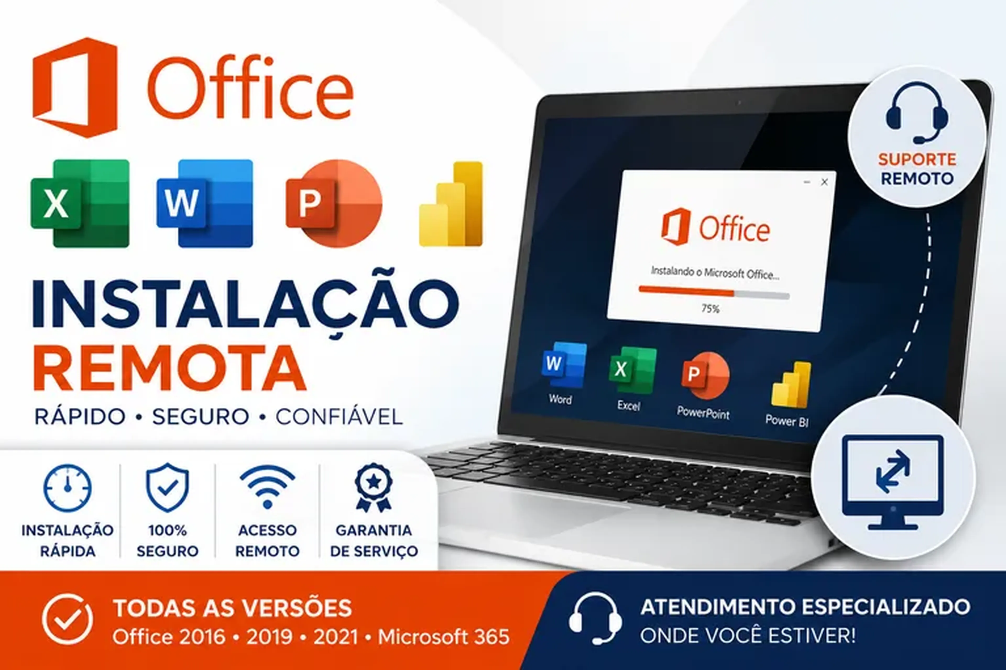 Instalação Remota Pacote Office - Rápido imagem