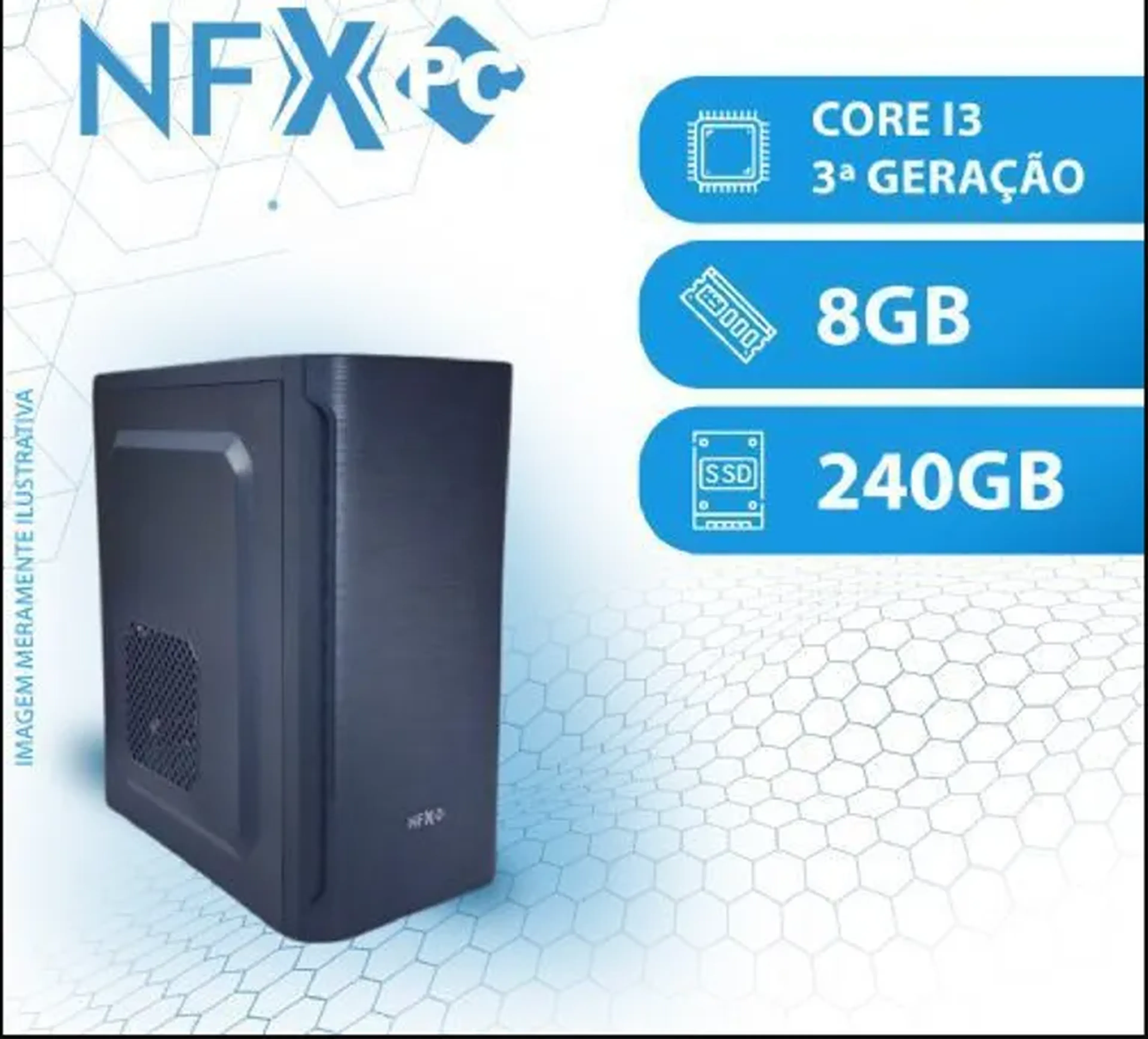 INTEL CORE I3 3 GERAÇÃO 8GB SSD 240GB imagem