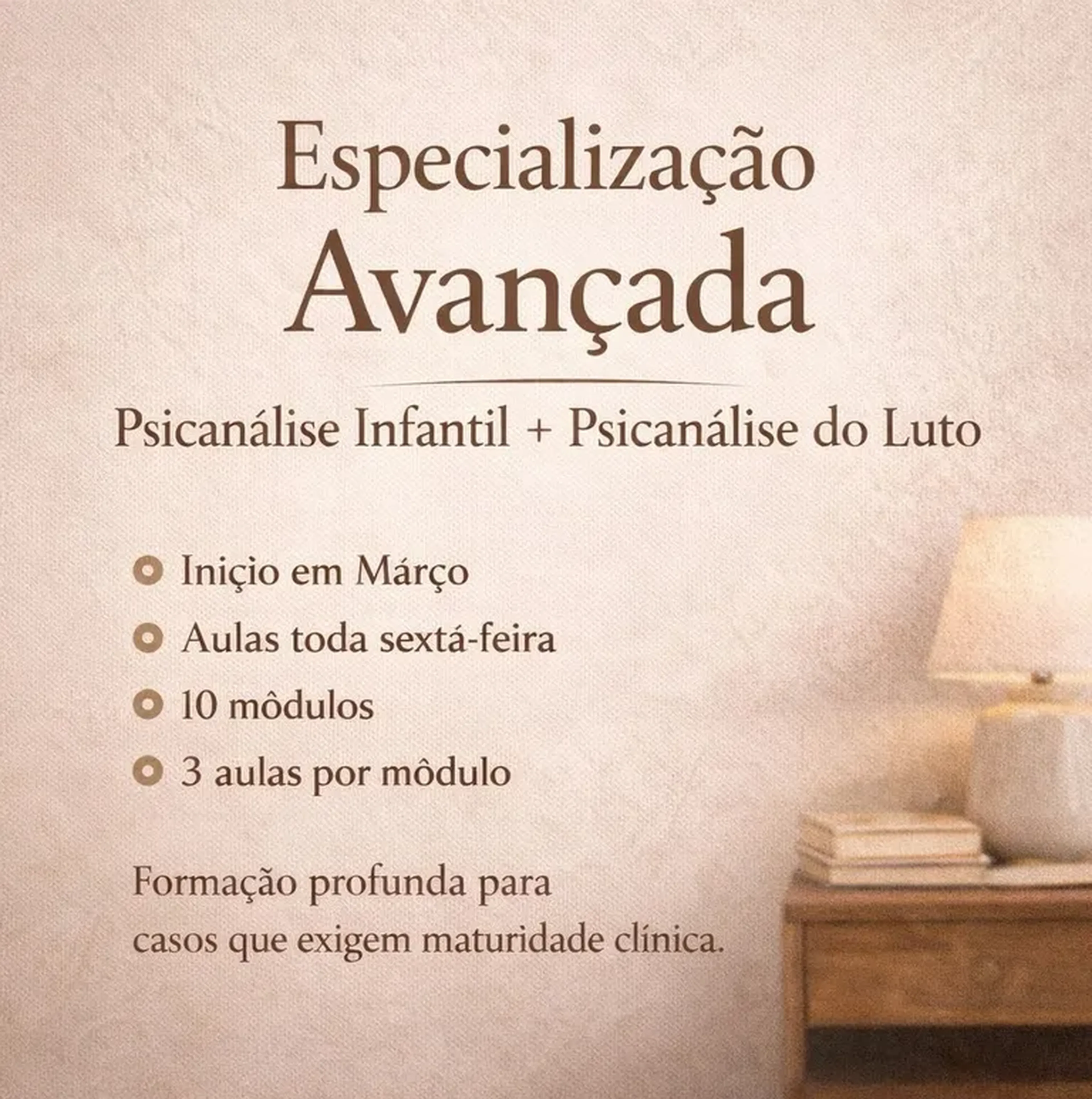 Especialização -10x 104,00 Psicanálise Infantil + Luto imagem