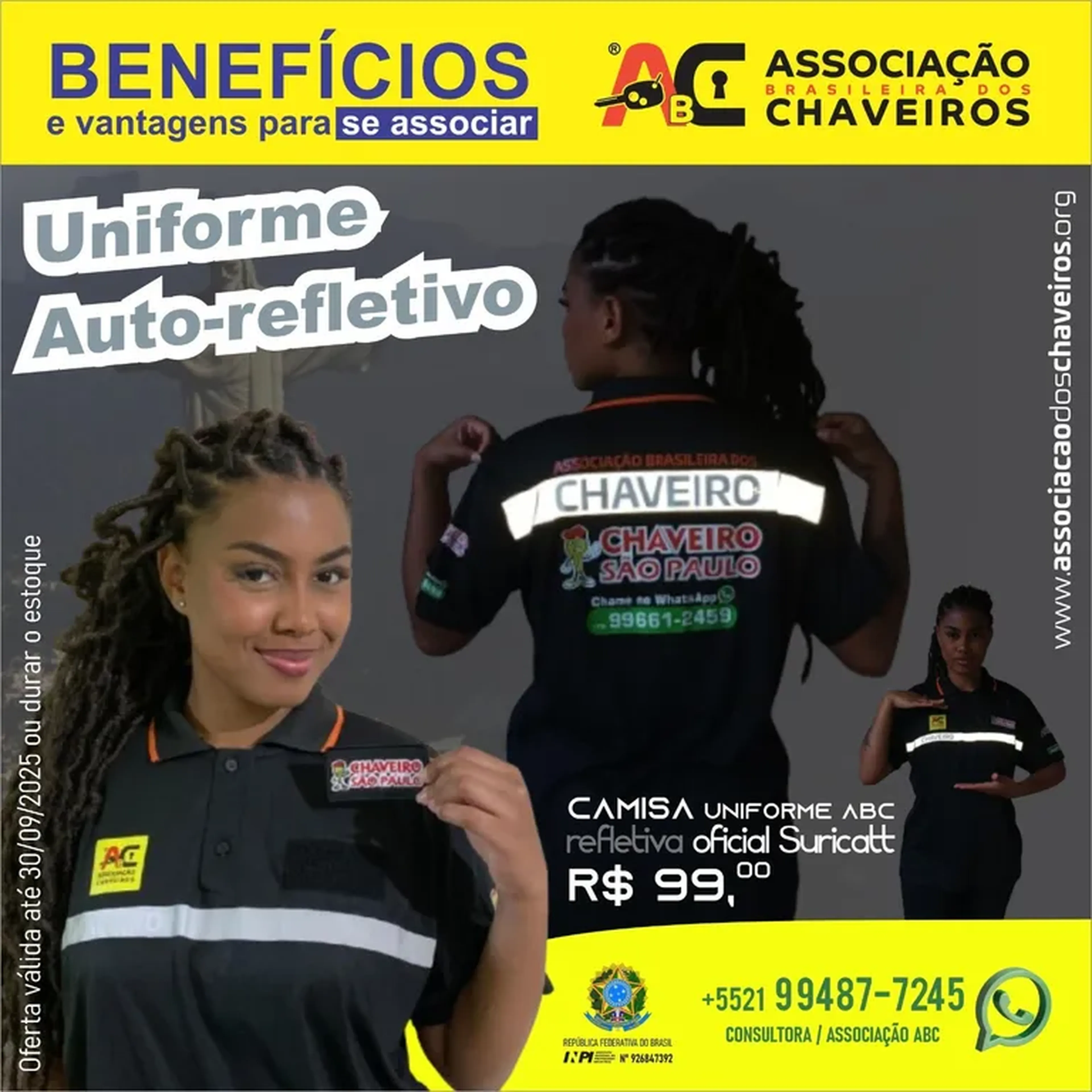 TAXA DE INSCRIÇÃO + CRACHÁ + IDENTIDADE CNC + CAMISA REFLETIVA imagem