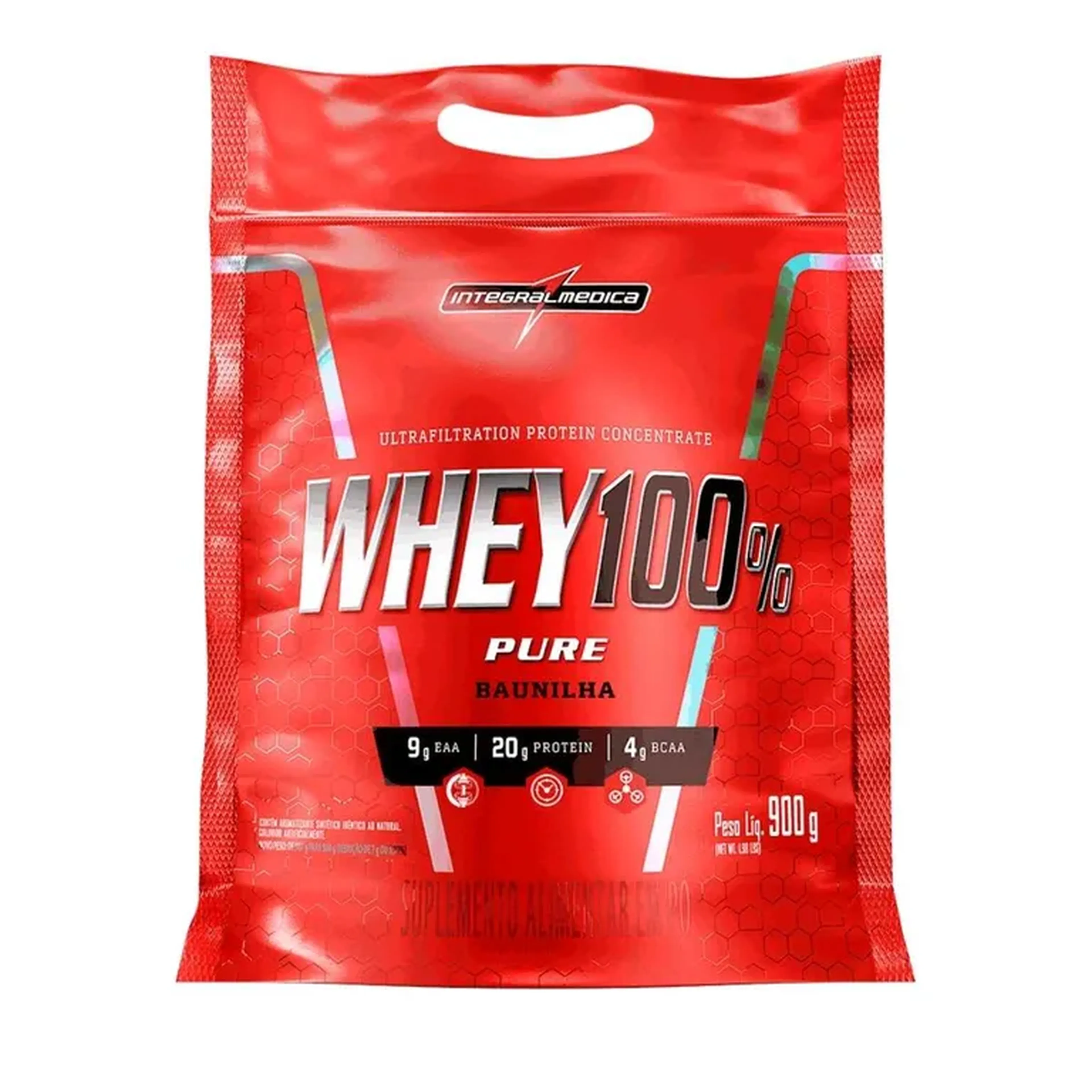 Whey 100% pure INTEGRALMEDICA 900G imagem