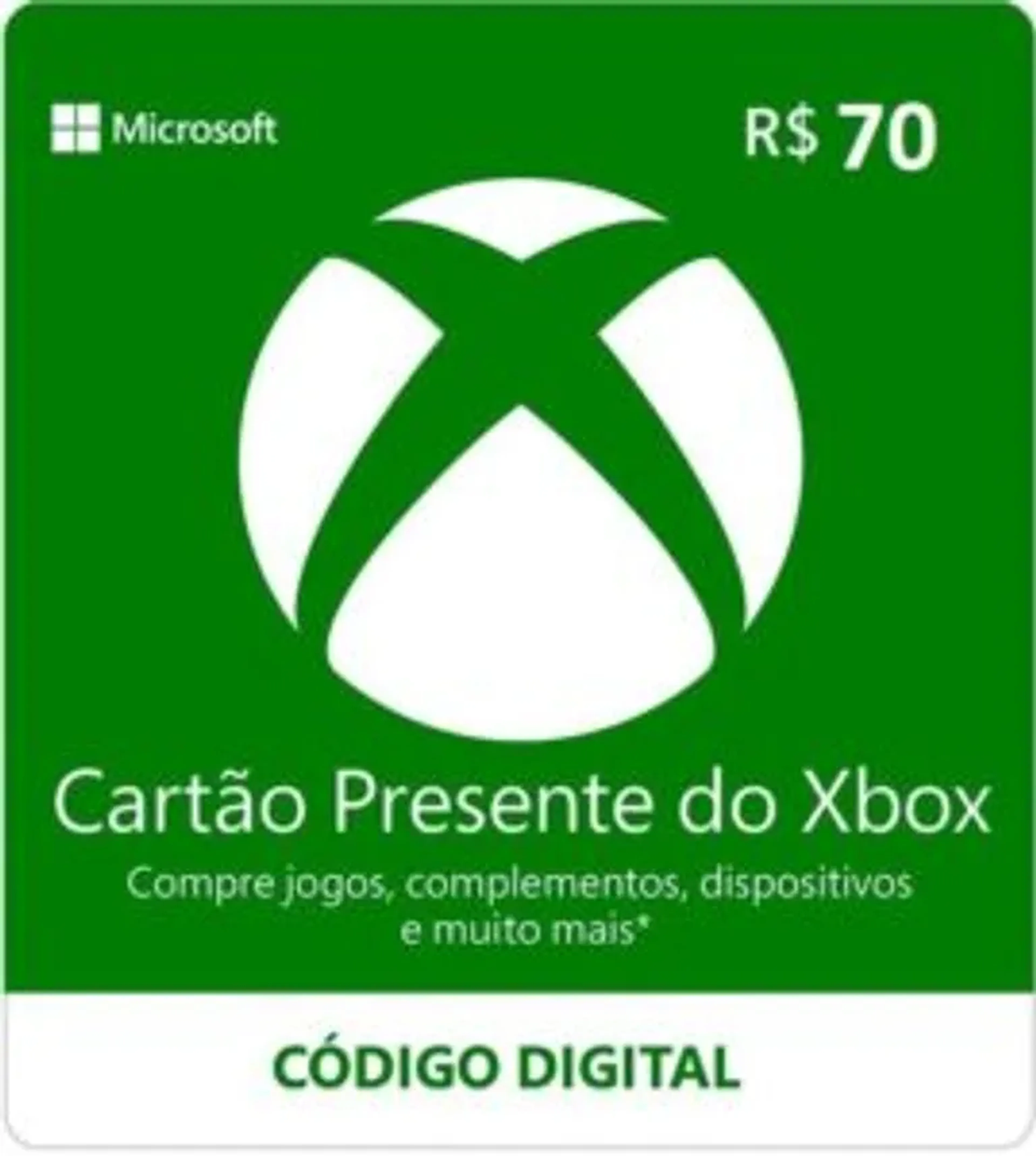 Xbox Live Credits BRL 70,00 imagem
