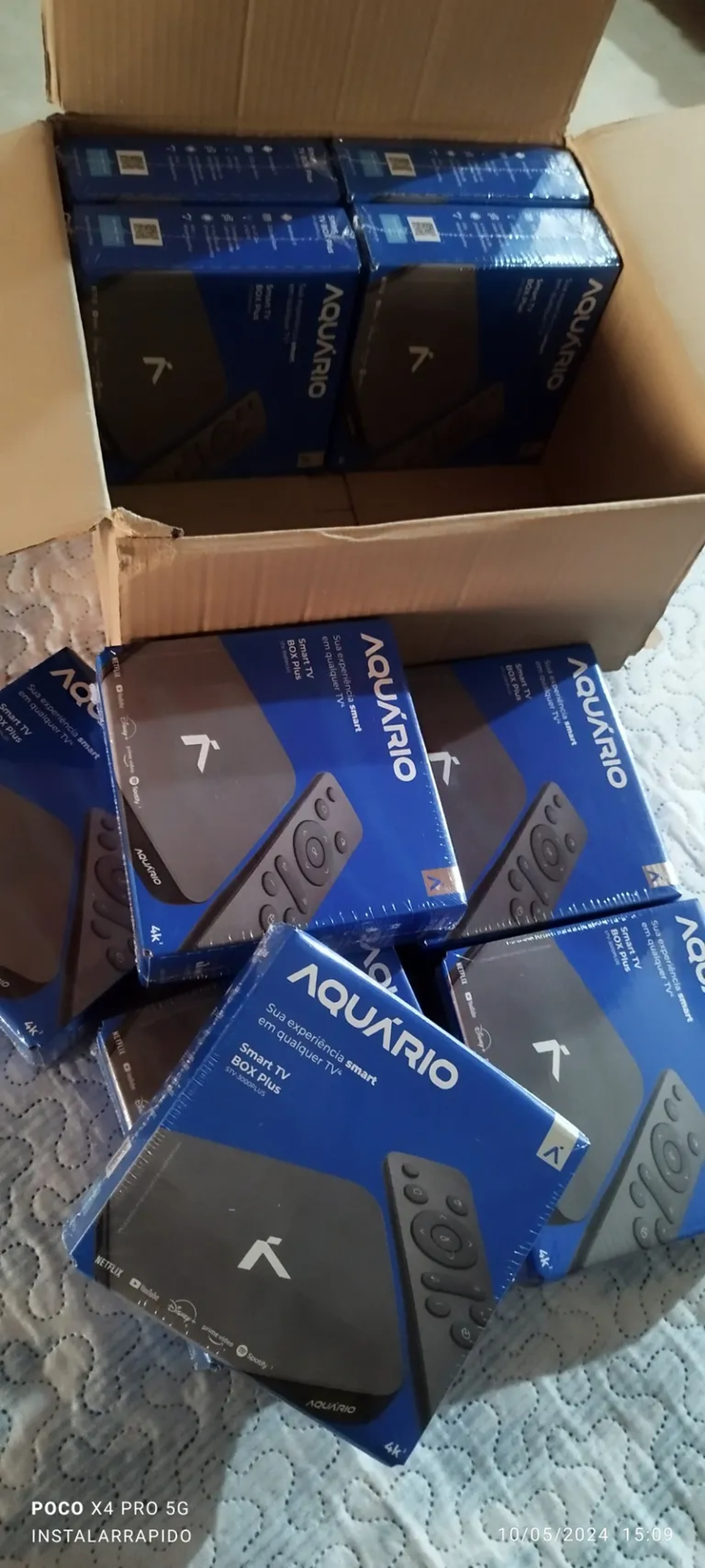 Aparelho Box aquário Android tv imagem